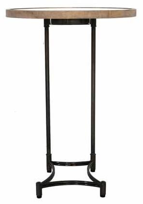 Oval Mango Wood Supper Table with Metal Base