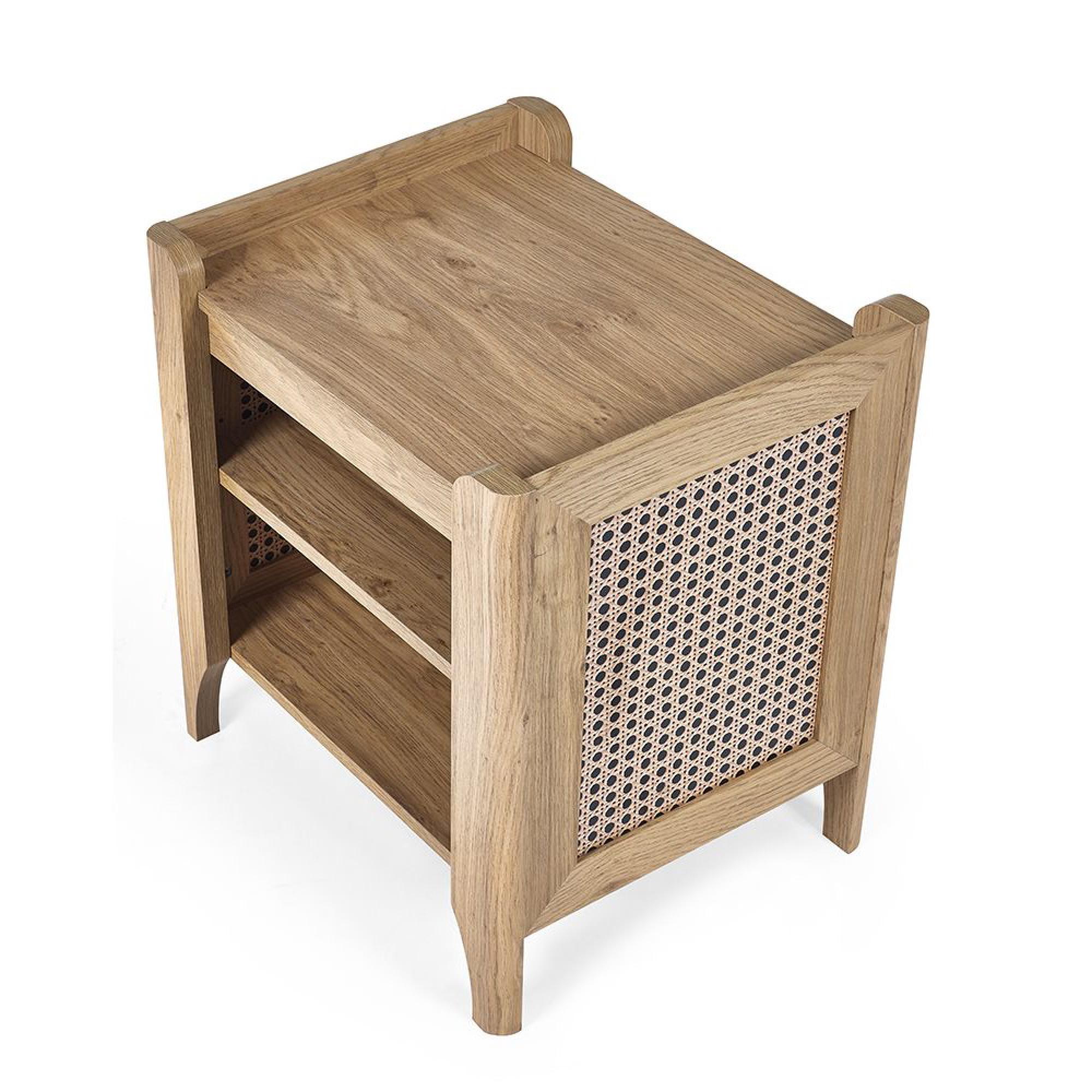 Sydney Lamp Table - Faux Rattan