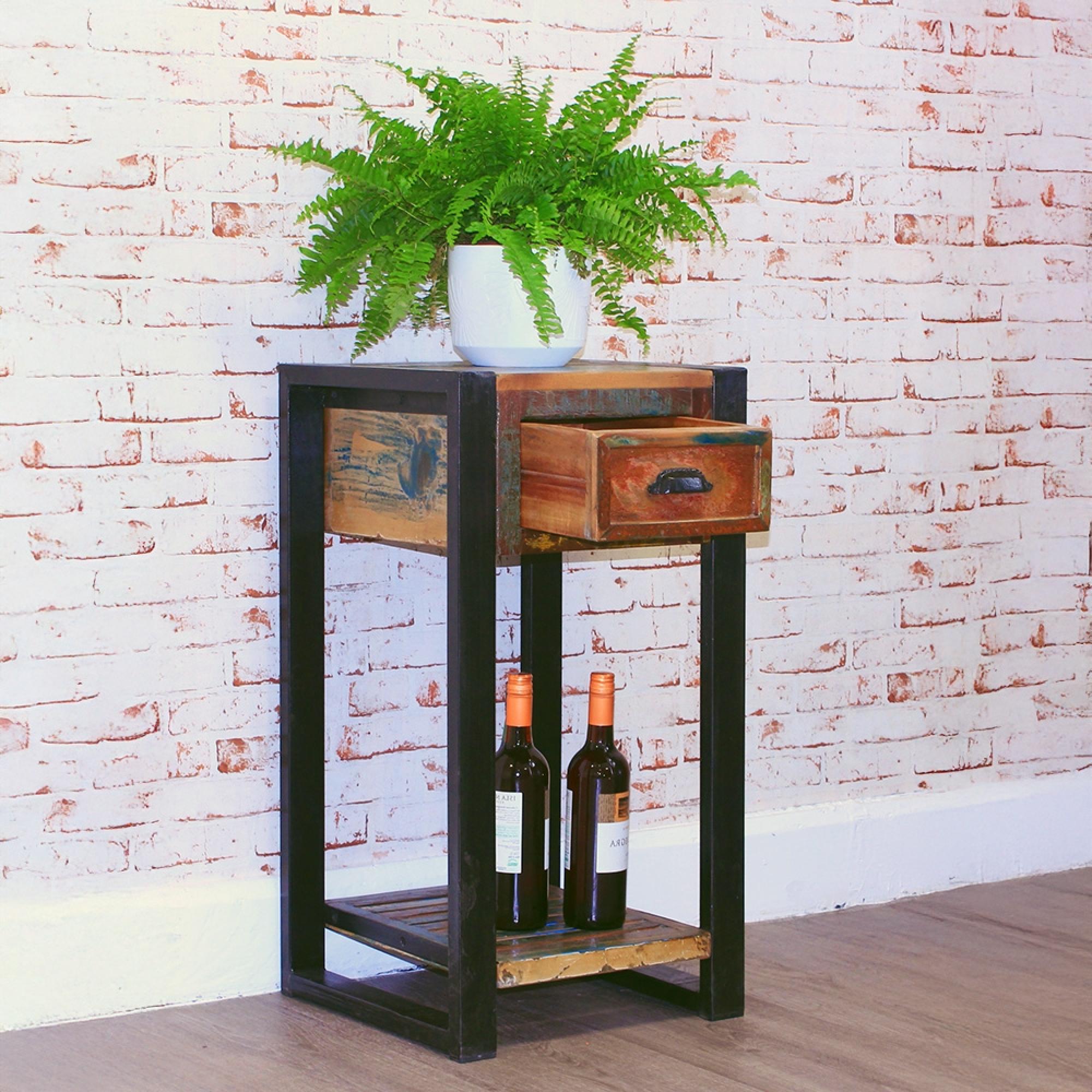 Urban Chic Reclaimed Lamp Table