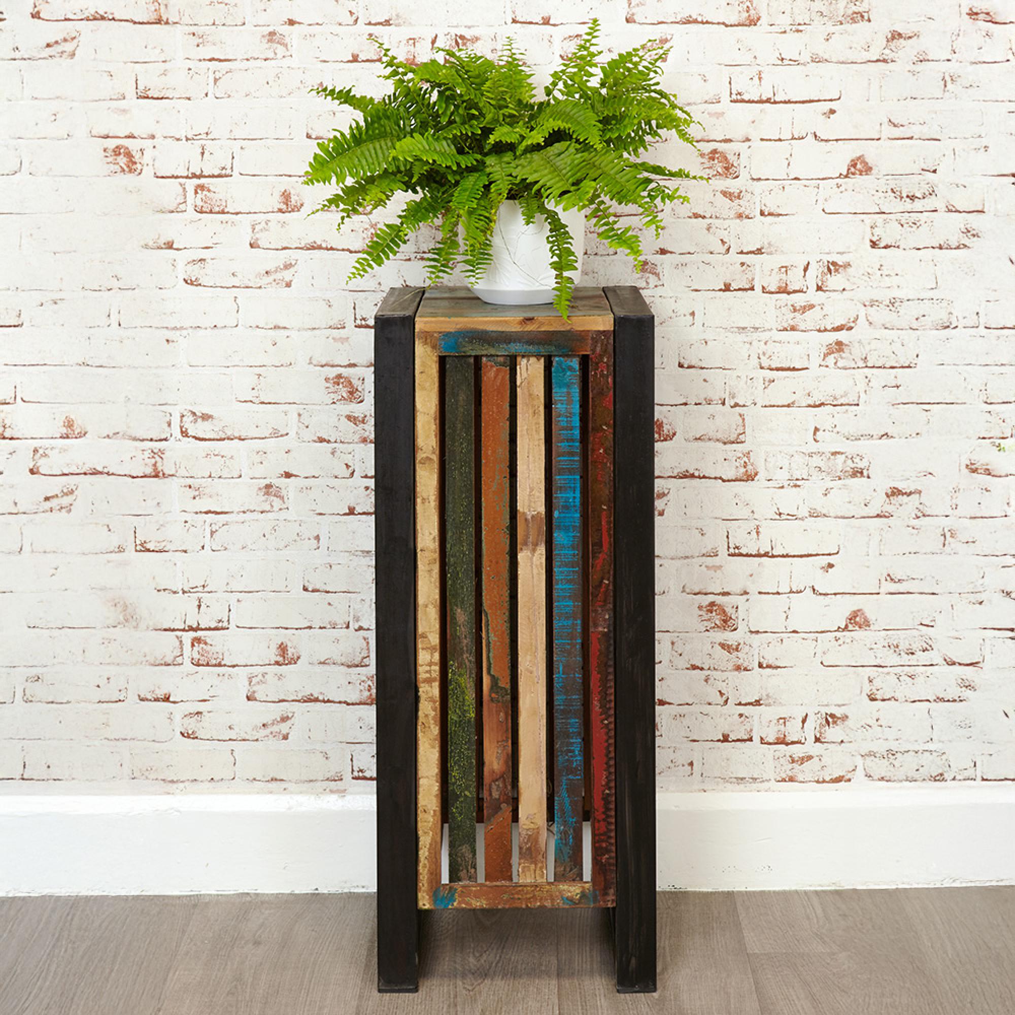 Urban Chic Reclaimed Tall Lamp Table