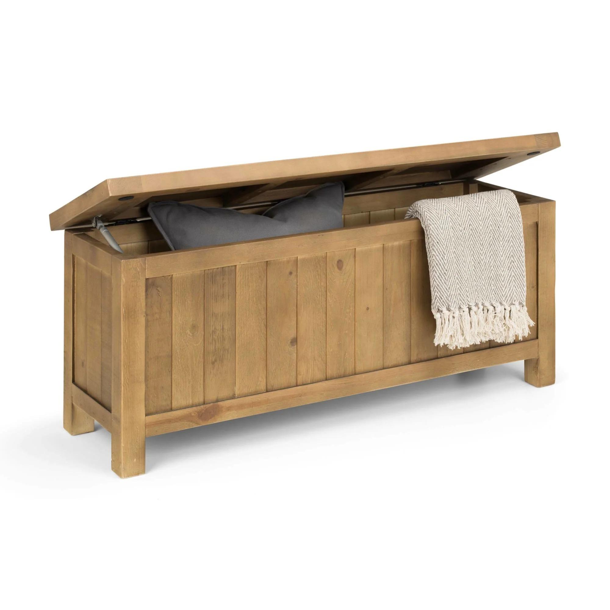 Aspen Pine Storage Bench