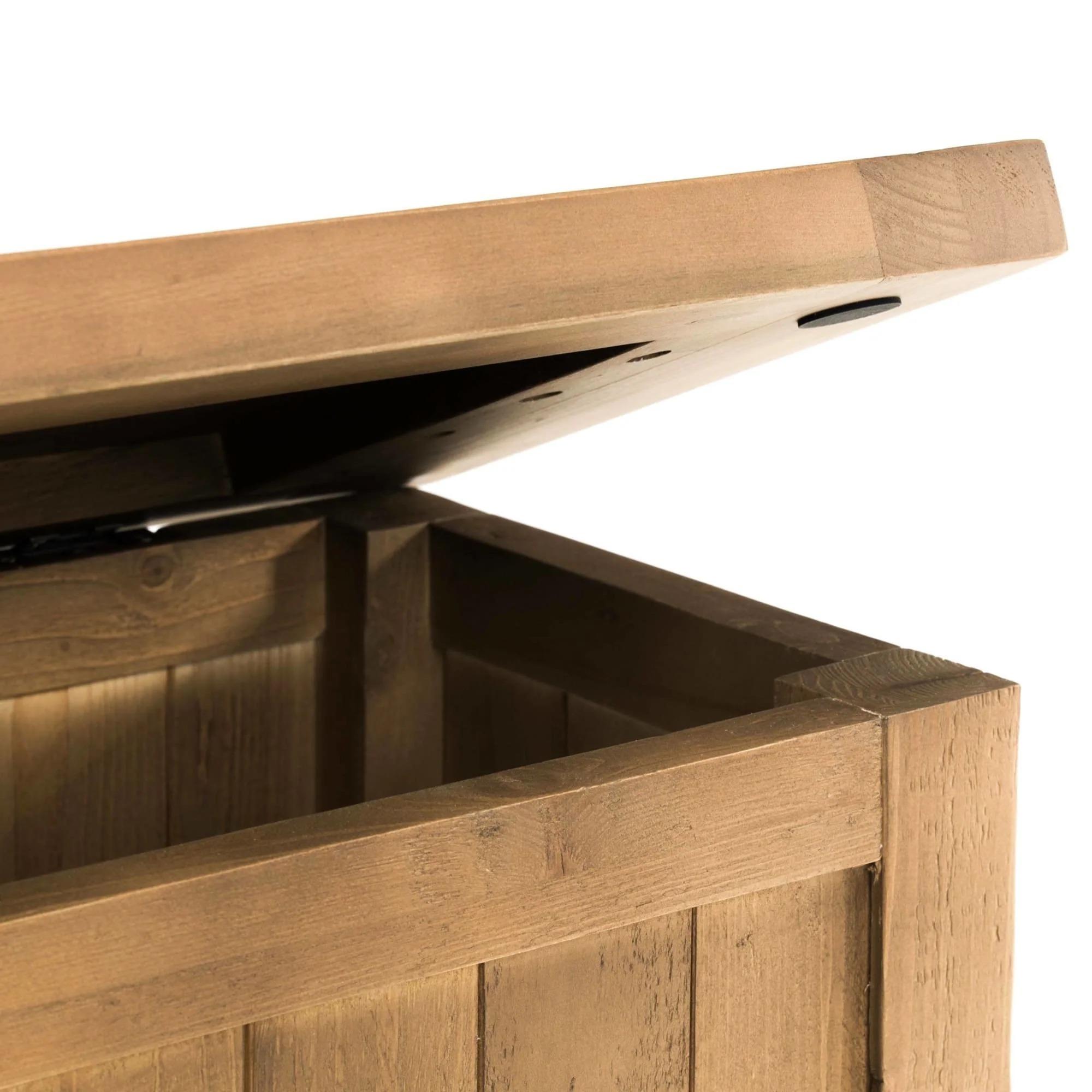 Aspen Pine Storage Bench