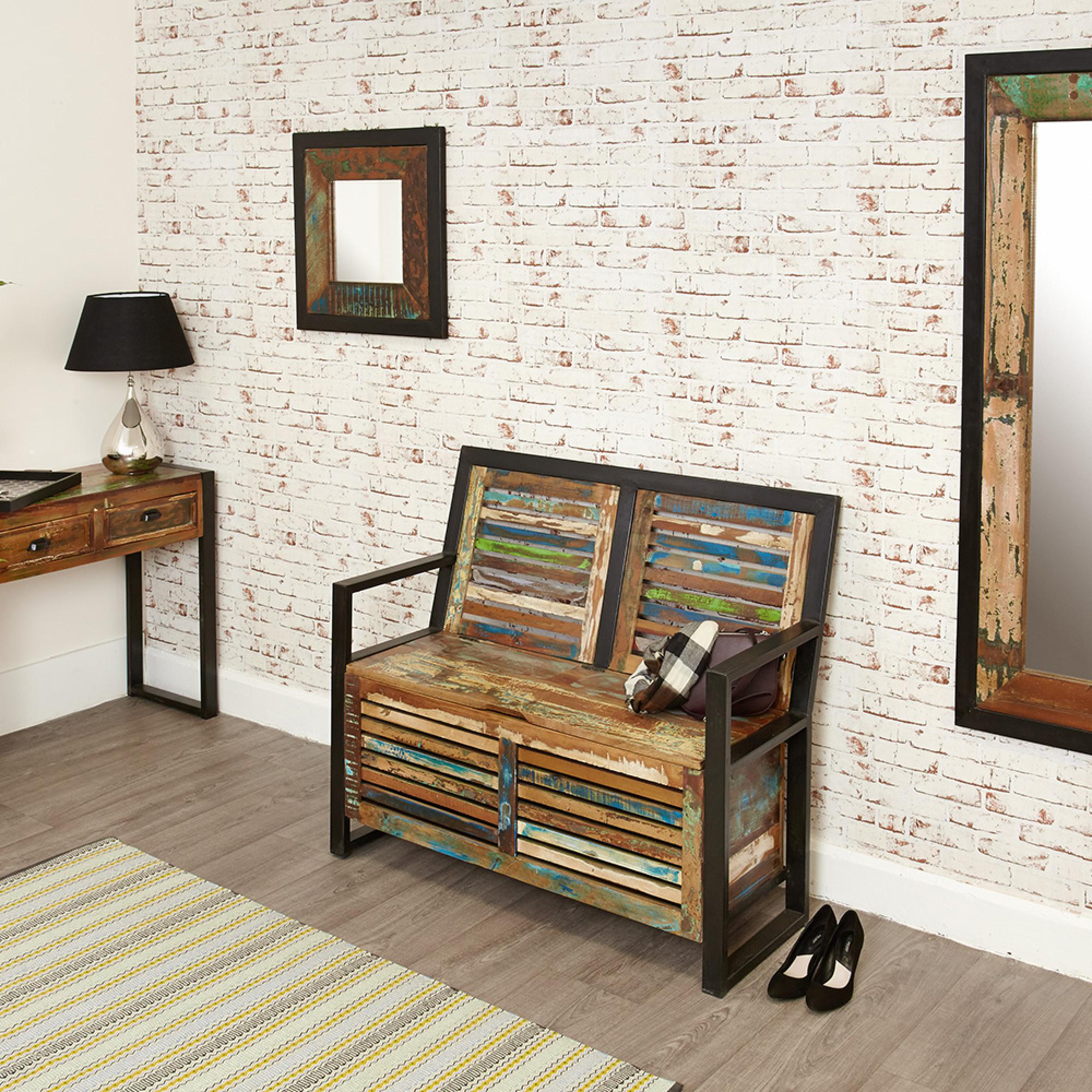 Urban Chic Reclaimed Storage Monks Bench