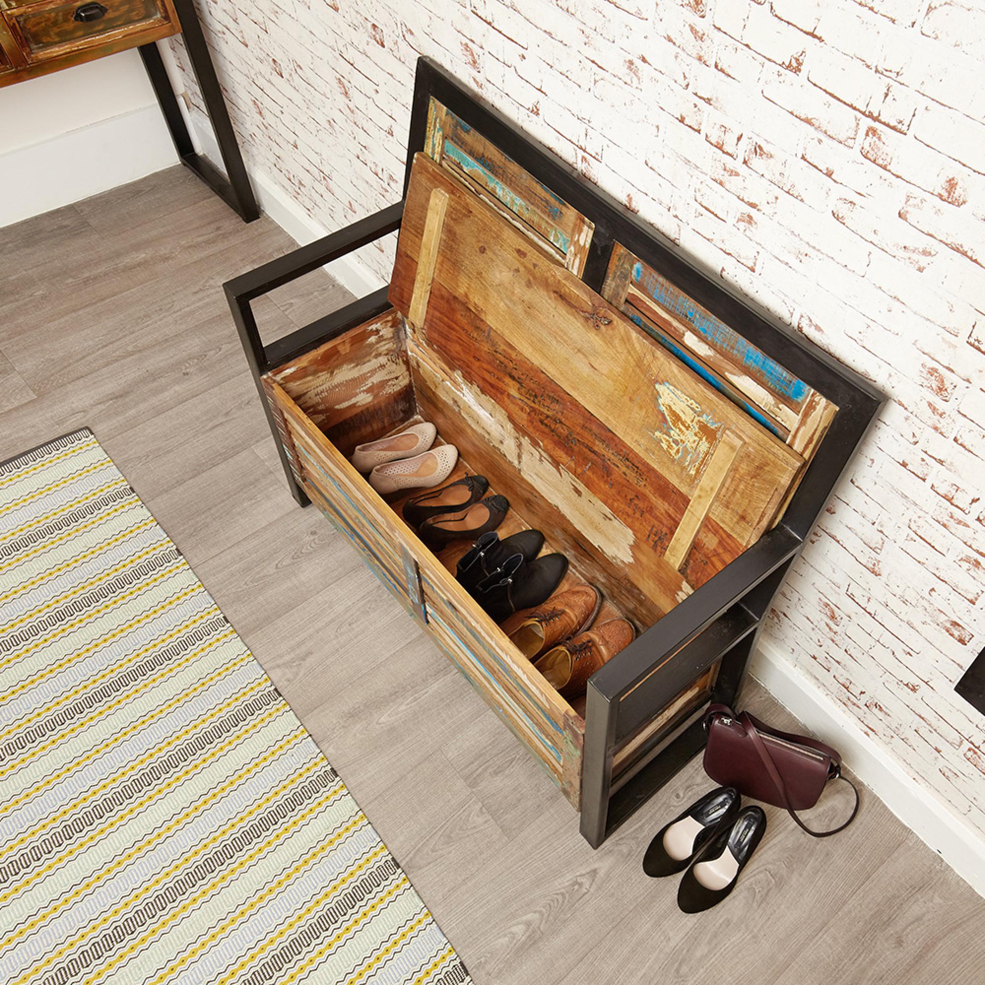 Urban Chic Reclaimed Storage Monks Bench