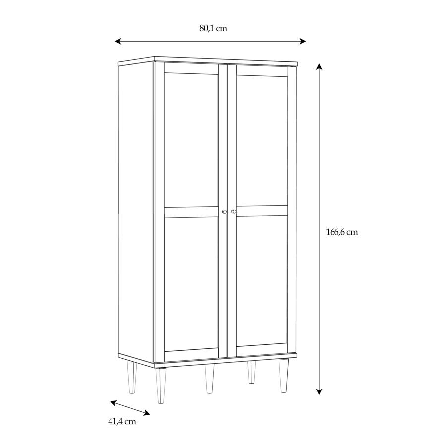 Calasetta Rattan 2 Door Hall Cabinet