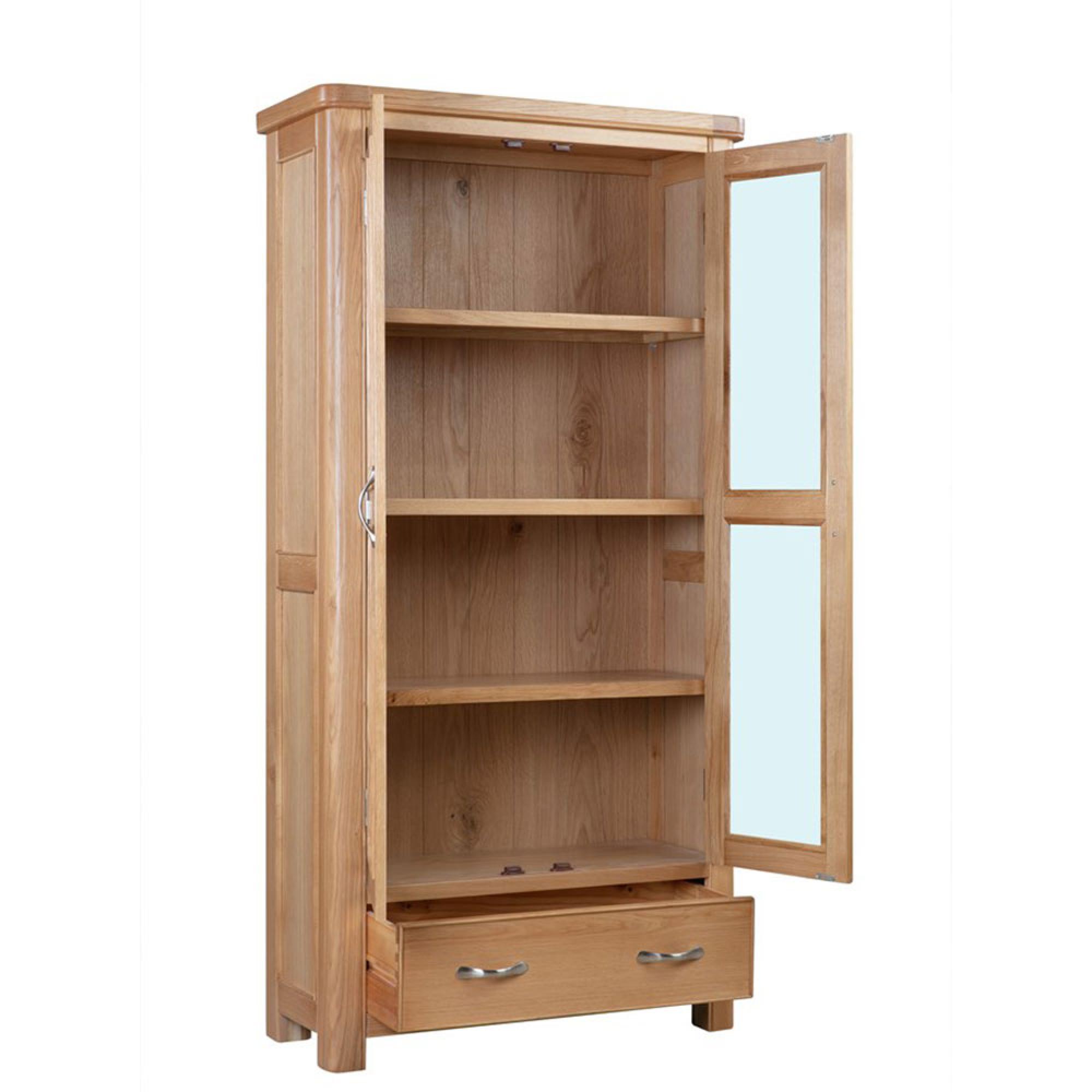 Clarion Display Cabinet - 2 Door - Oak