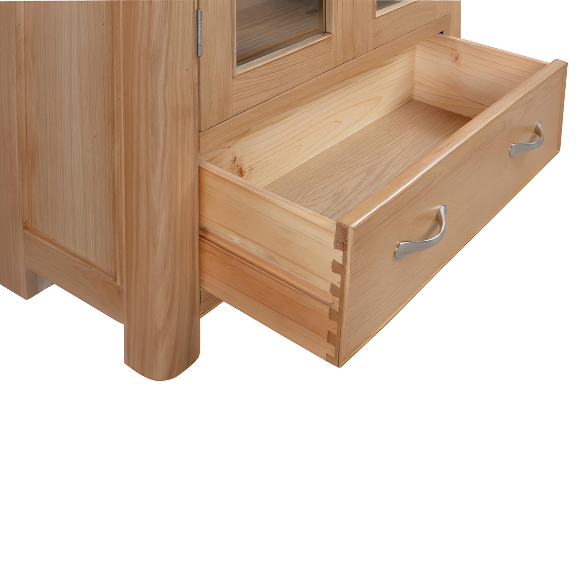 Clarion Display Cabinet - 2 Door - Oak