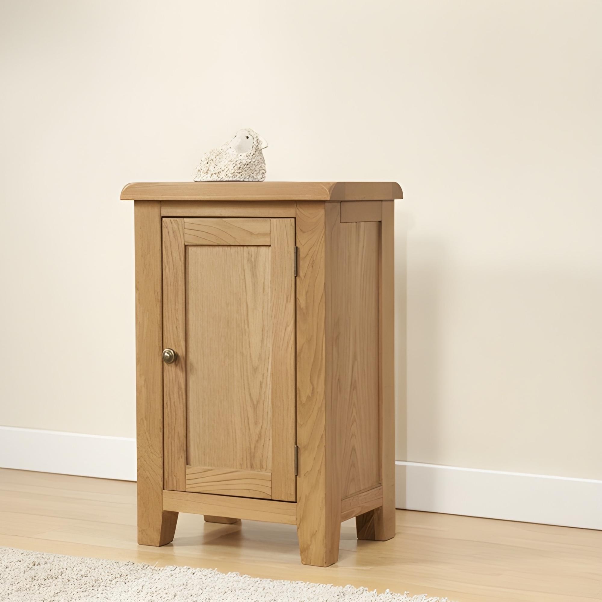 Dorset Hall Cabinet - 1 Door - Compact - Oak