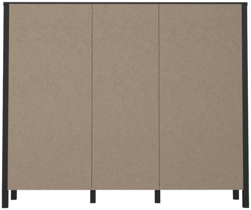 High Rock Oak Effect 3 Door Storage Cabinet