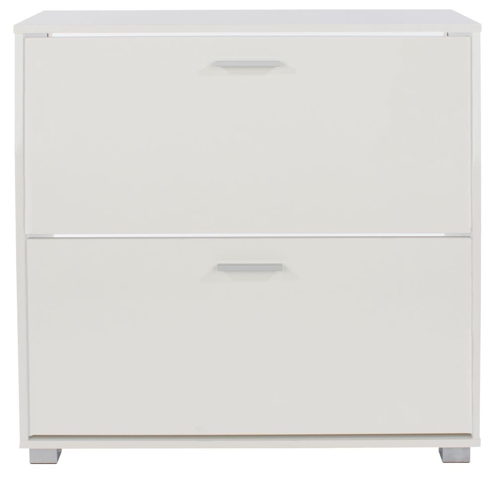 Lido Shoe Cabinet - 2 Door - White