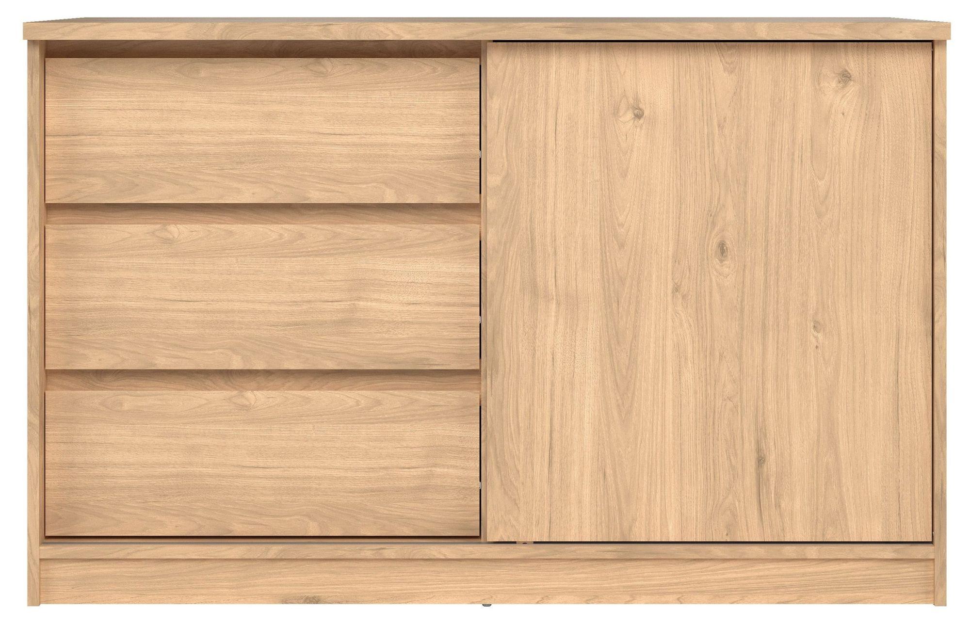 Naia Oak 1 Sliding Door Storage Unit
