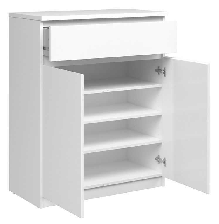 Naia White Gloss 2 Door Cabinet