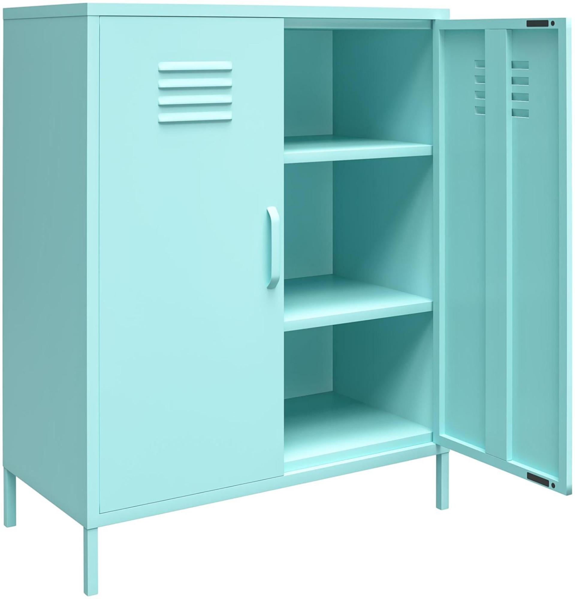 Novogratz Cache Locker Storage Cabinet - Mint - 2 Doors - 3384811COMNUK