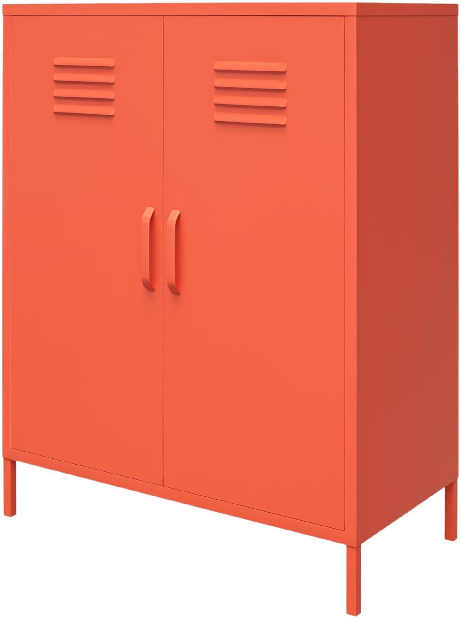 Novogratz Cache Locker Storage Cabinet - Orange - 2 Doors - 3384813COMNUK