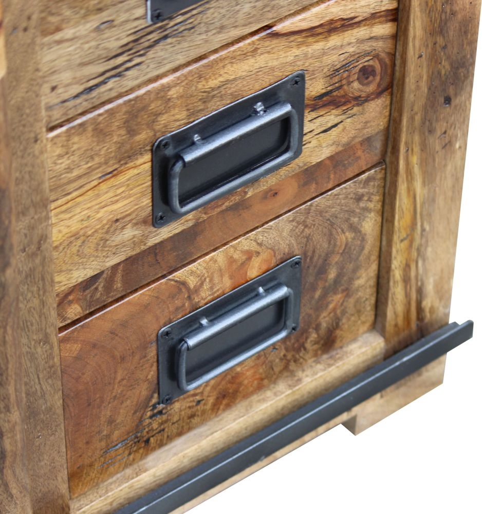 Renwal Works Industrial Style Wooden Hall Cabinet