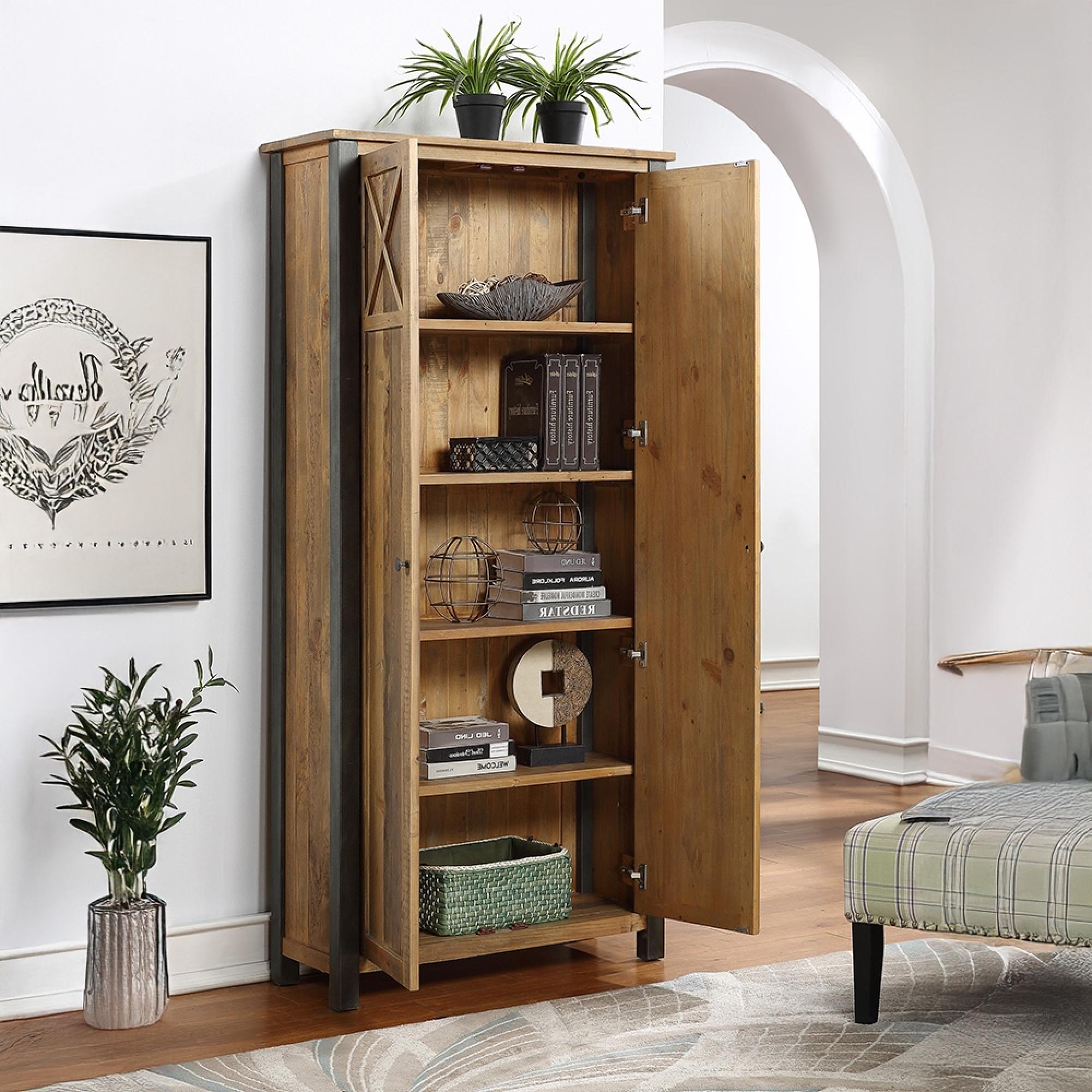 Urban Elegance Reclaimed Wood Storage Cabinet