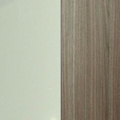 Mushroom Front and Toronto Walnut Base Unit