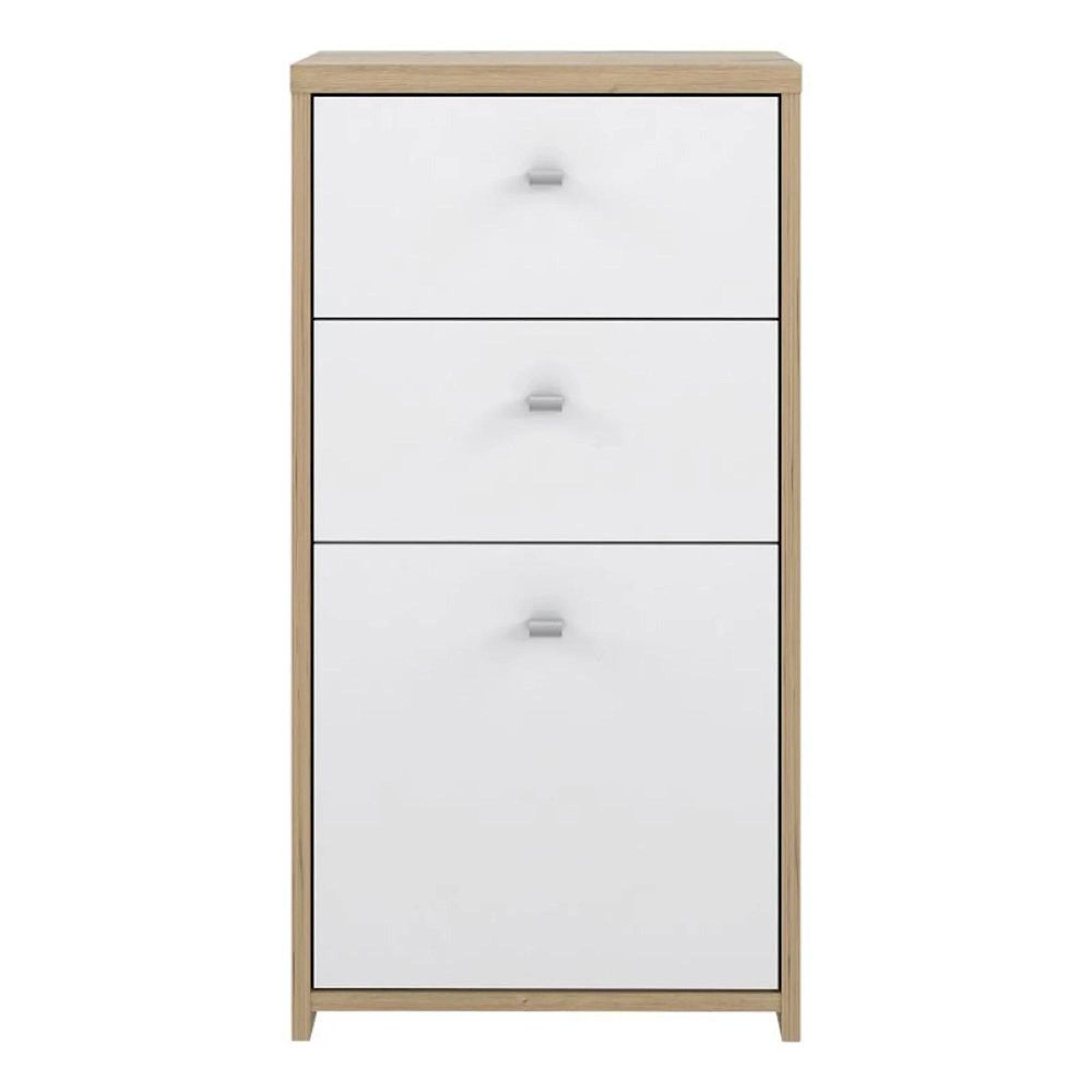 Best Cabinet - 1 Door - 2 Drawer - Oak and White