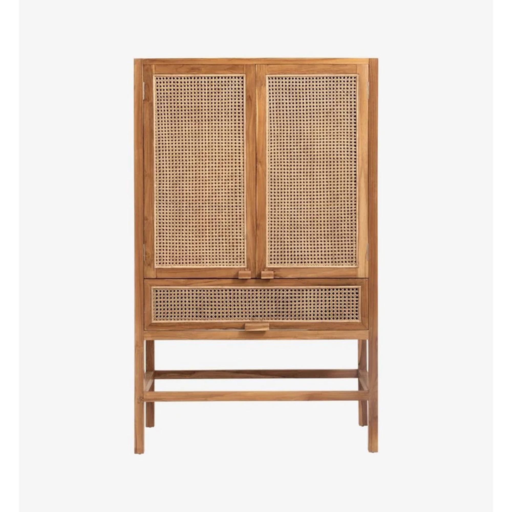 Merge Hall Cabinet - Tall - 2 Door - Natural - Rattan