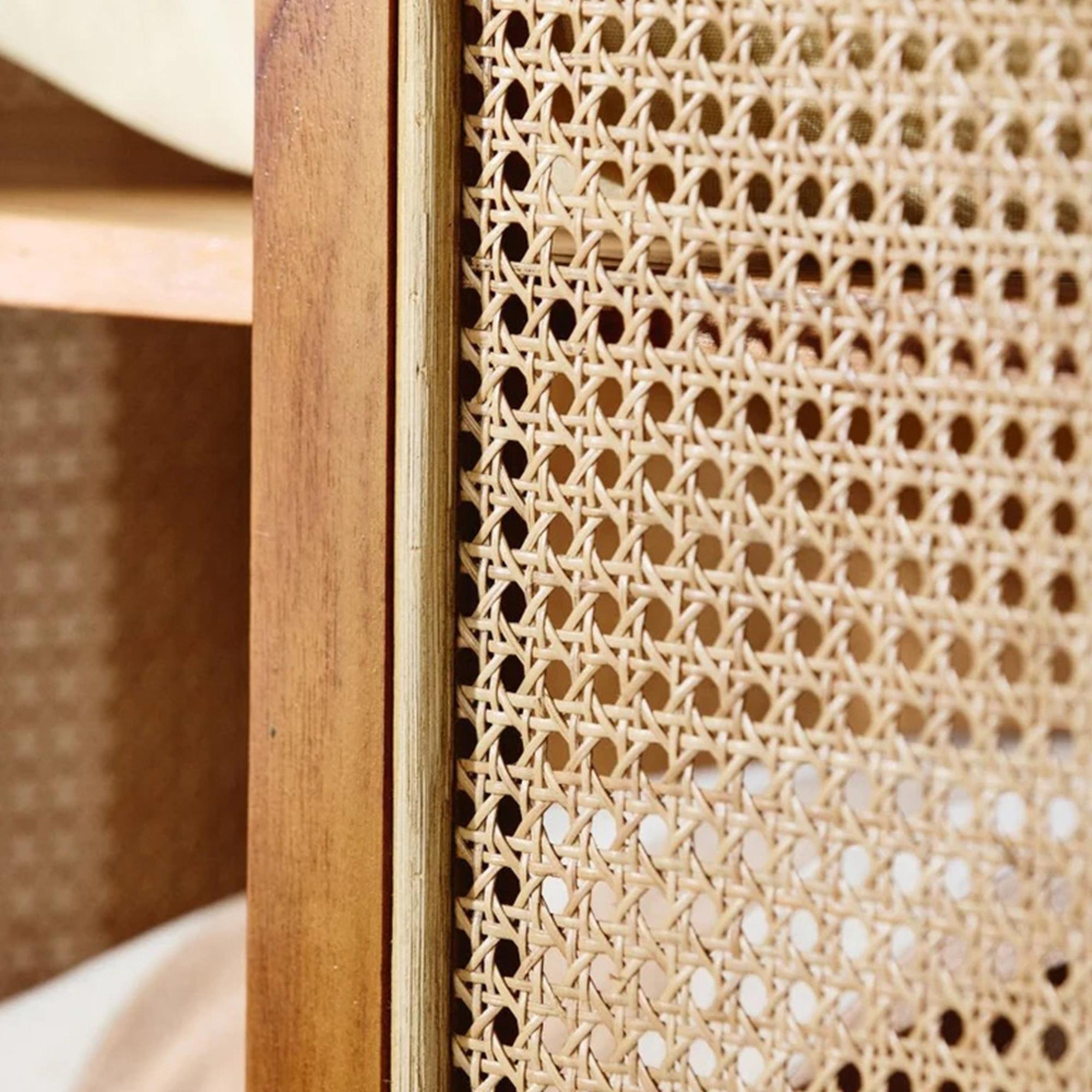 Merge Hall Cabinet - Tall - 2 Door - Natural - Rattan