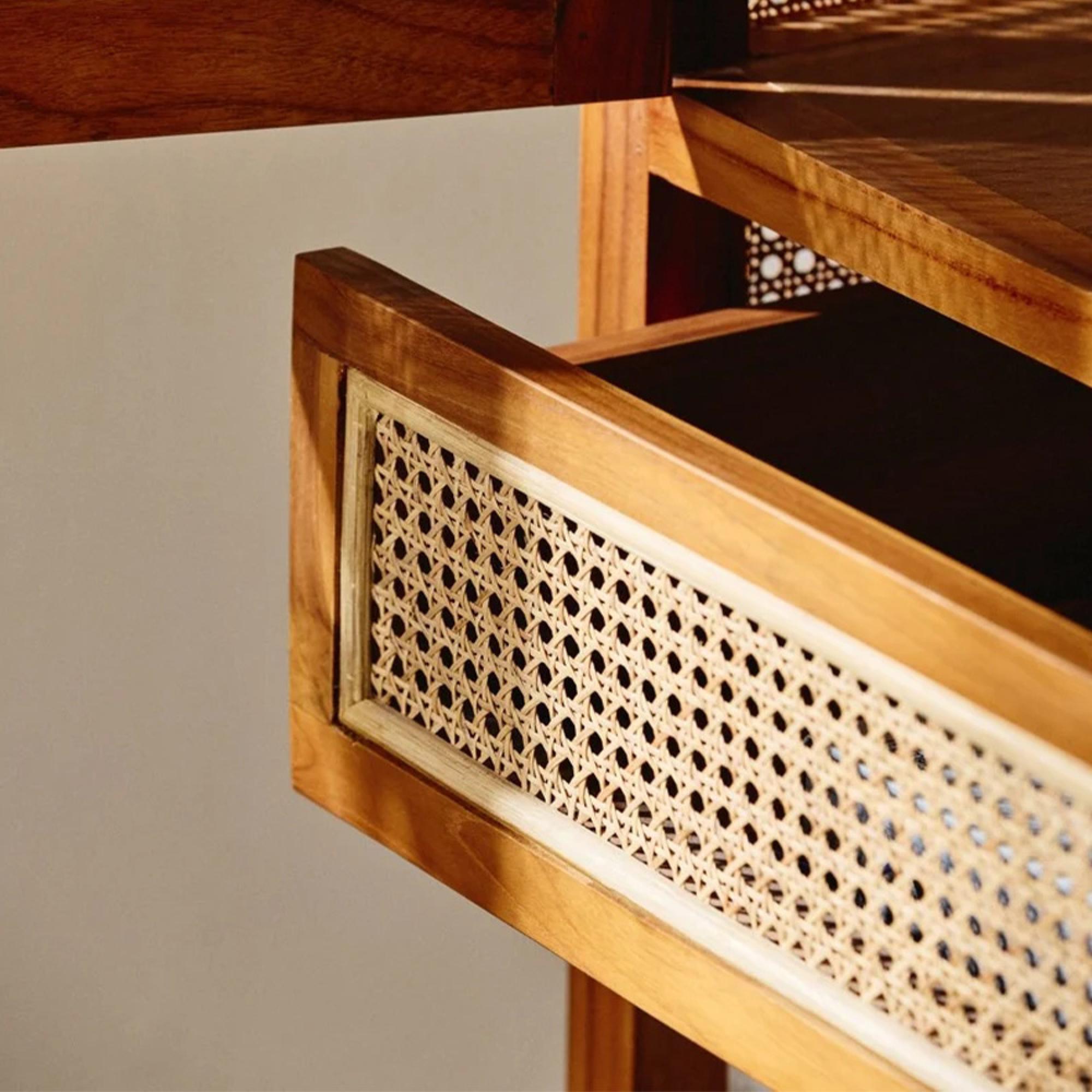 Merge Hall Cabinet - Tall - 2 Door - Natural - Rattan