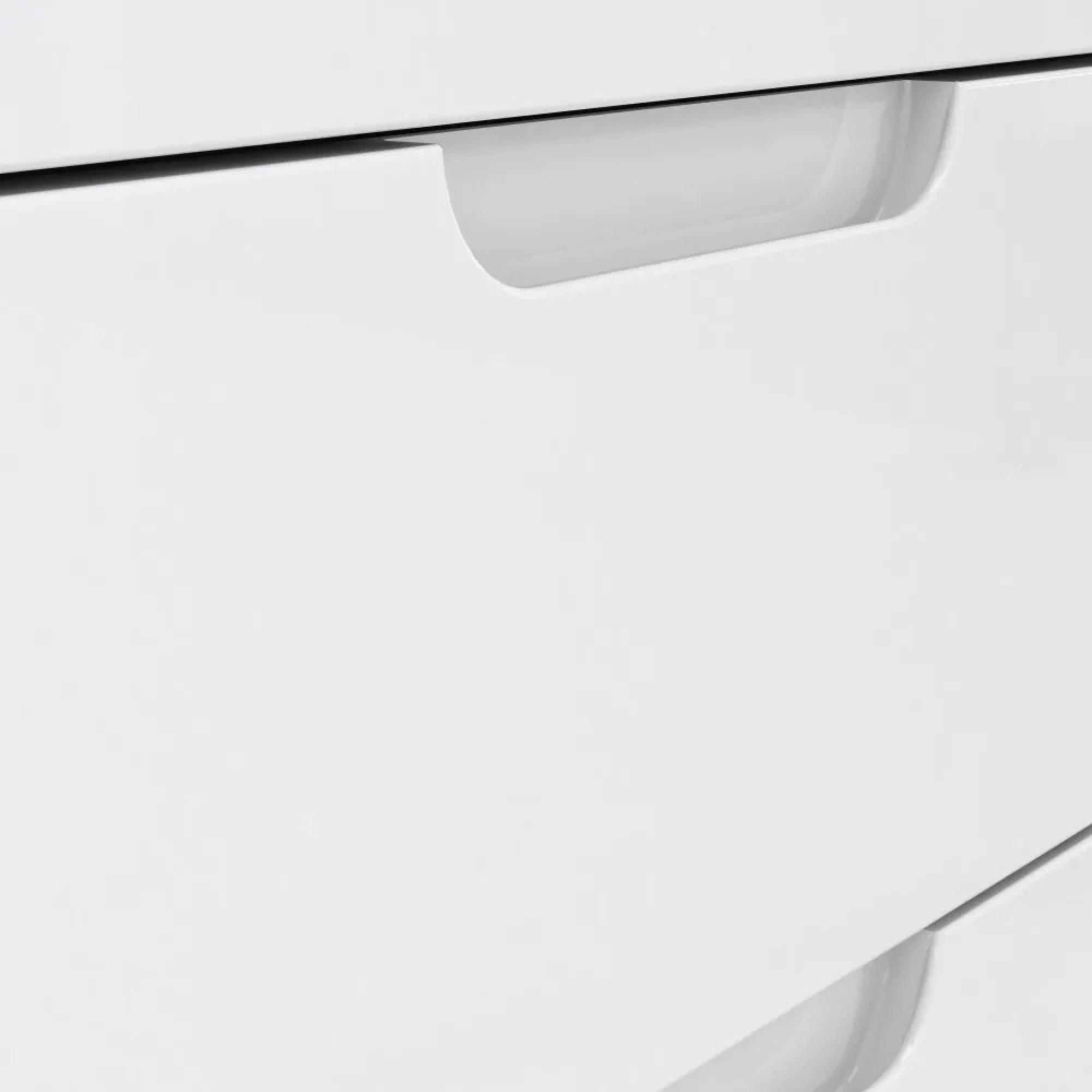 Sienna Cabinet - 1 Door - 4 Drawer - White Gloss