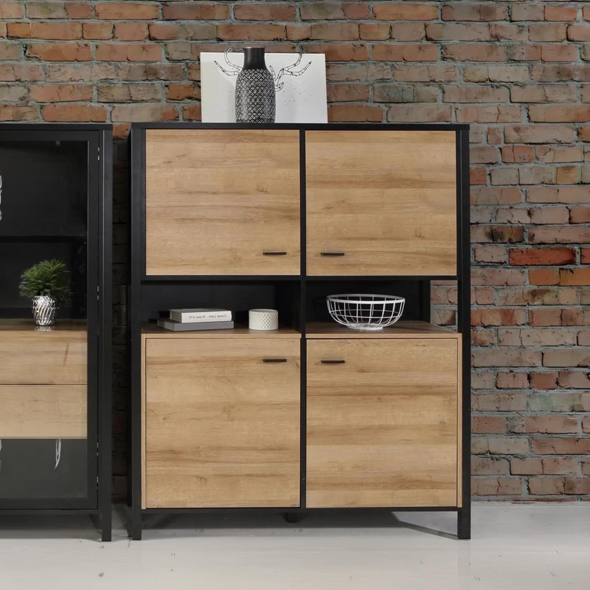 High Rock Cabinet - 4 Door - Oak