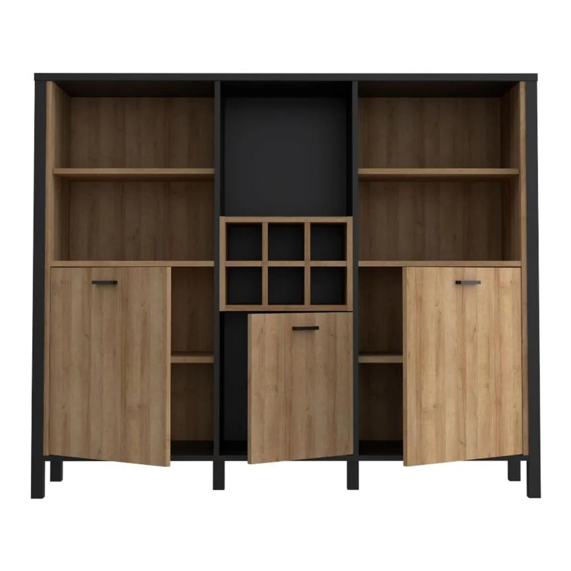 High Rock Cabinet - 3 Door - Oak