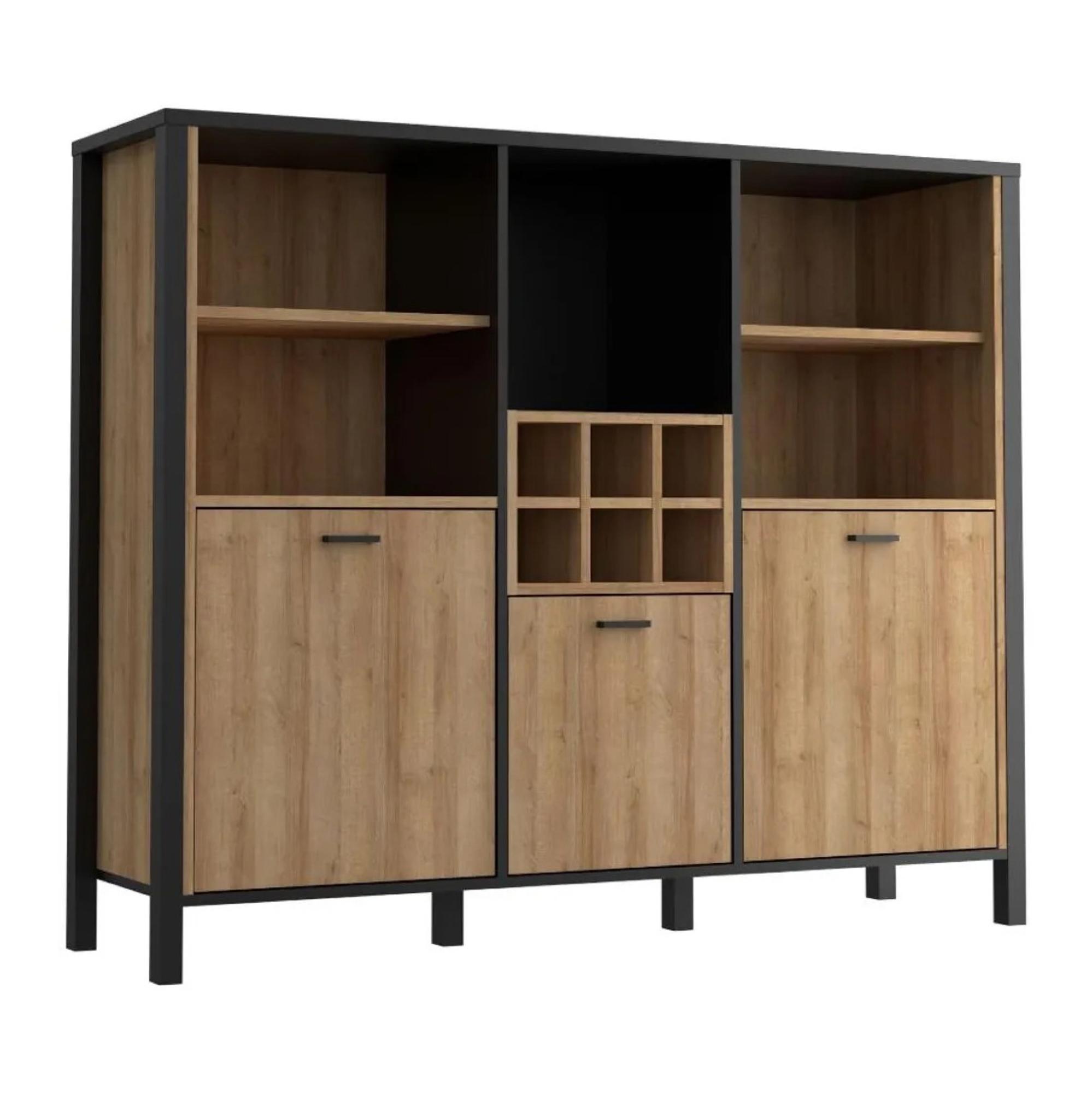 High Rock Cabinet - 3 Door - Oak