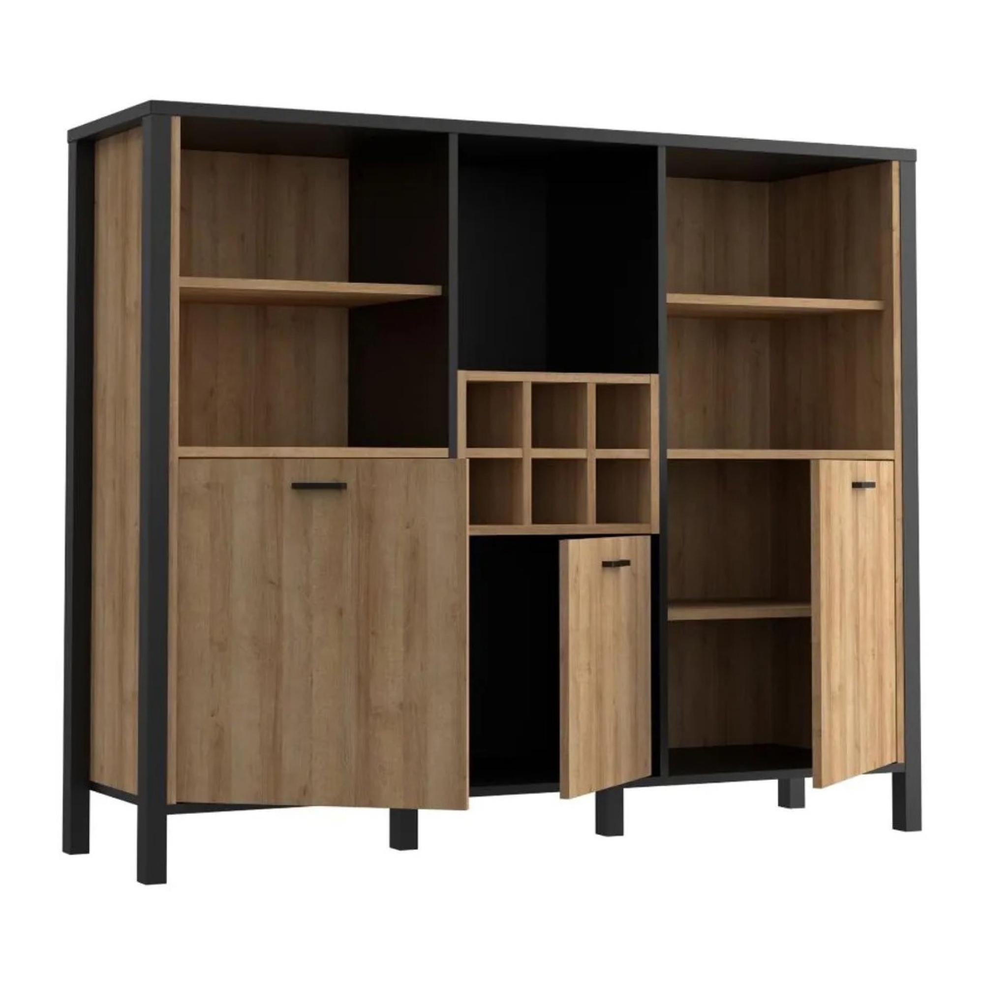 High Rock Cabinet - 3 Door - Oak