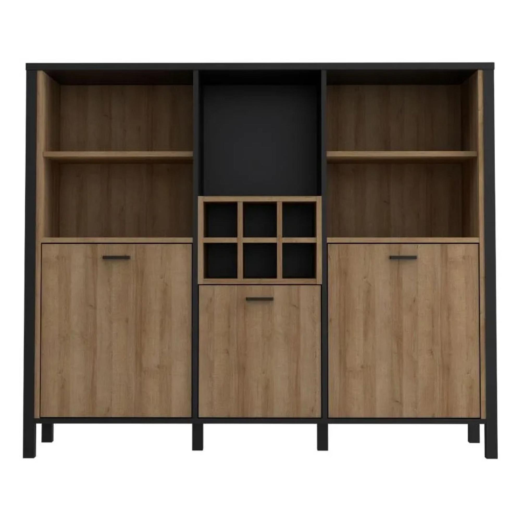 High Rock Cabinet - 3 Door - Oak