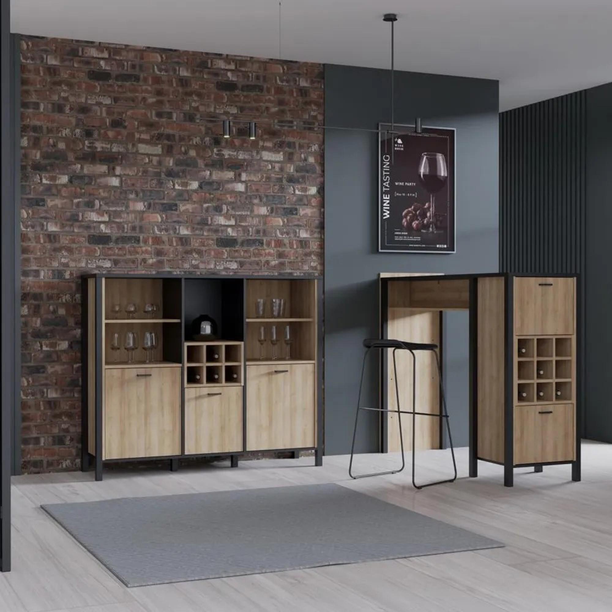 High Rock Cabinet - 3 Door - Oak