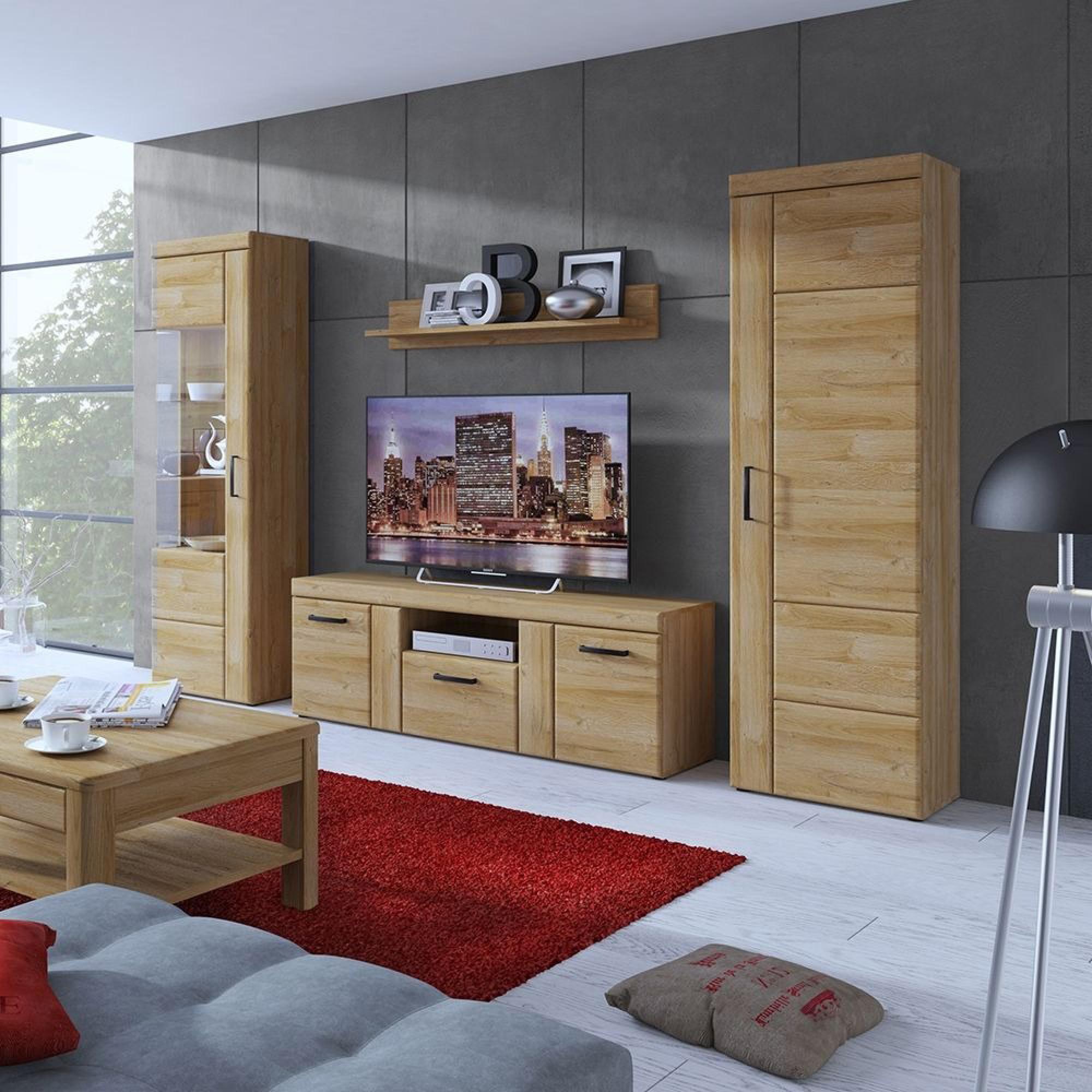 Cortina Cabinet - Tall - RHF - Oak