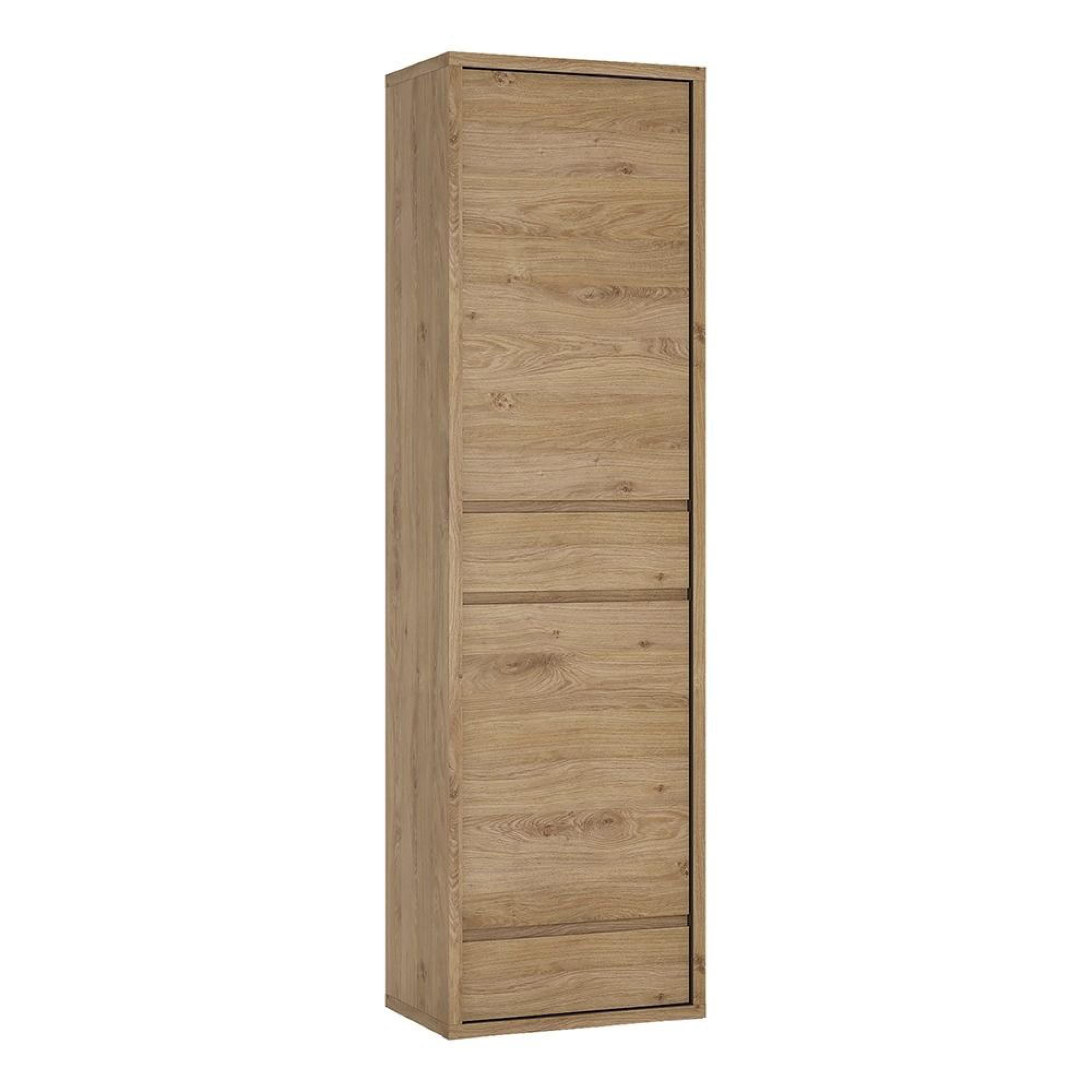 Shetland Display Cabinet - 2 Door - 2 Drawer - Narrow - Oak