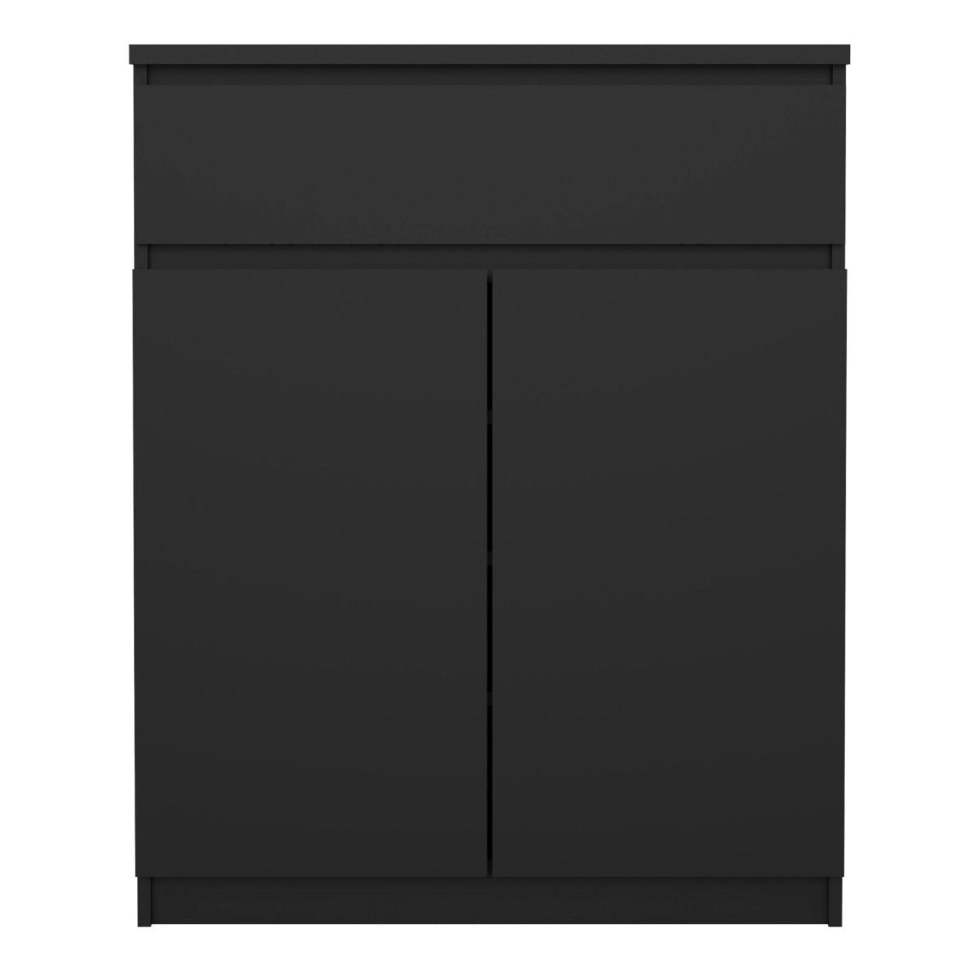 Naia Cabinet - 2 Door - Black