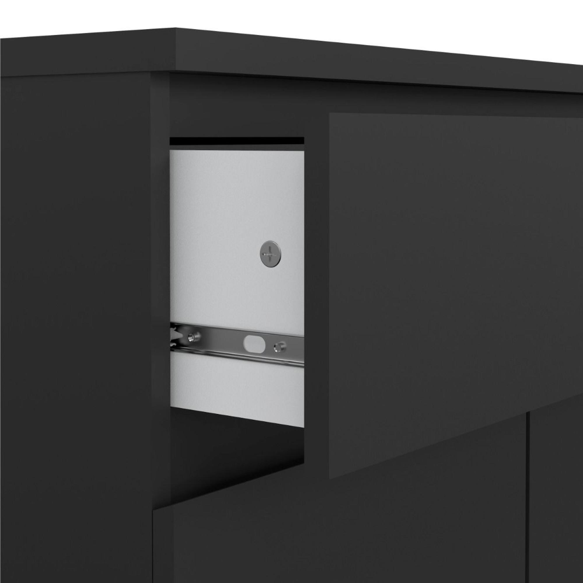 Naia Cabinet - 2 Door - Black