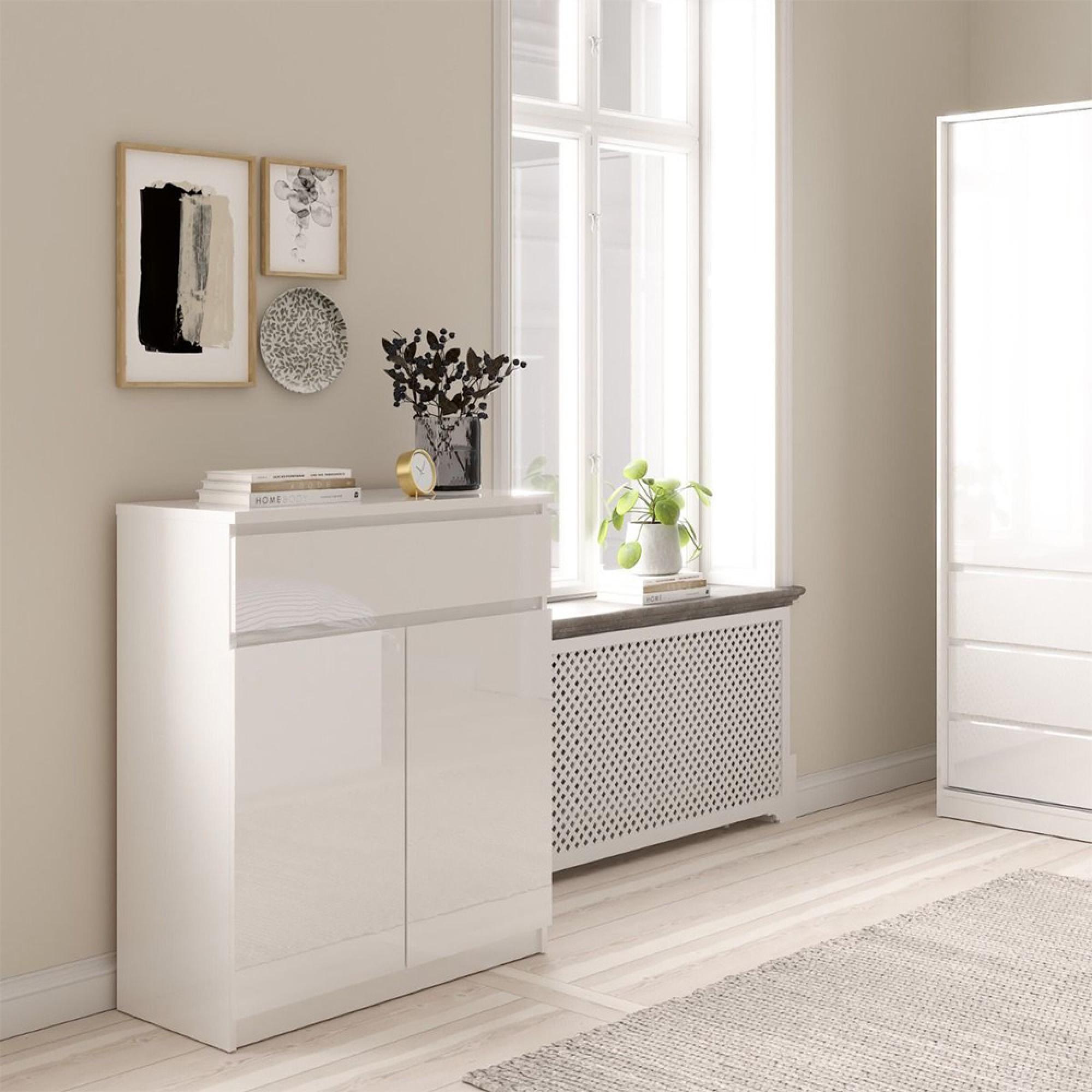 Naia Cabinet - 2 Door - White Gloss
