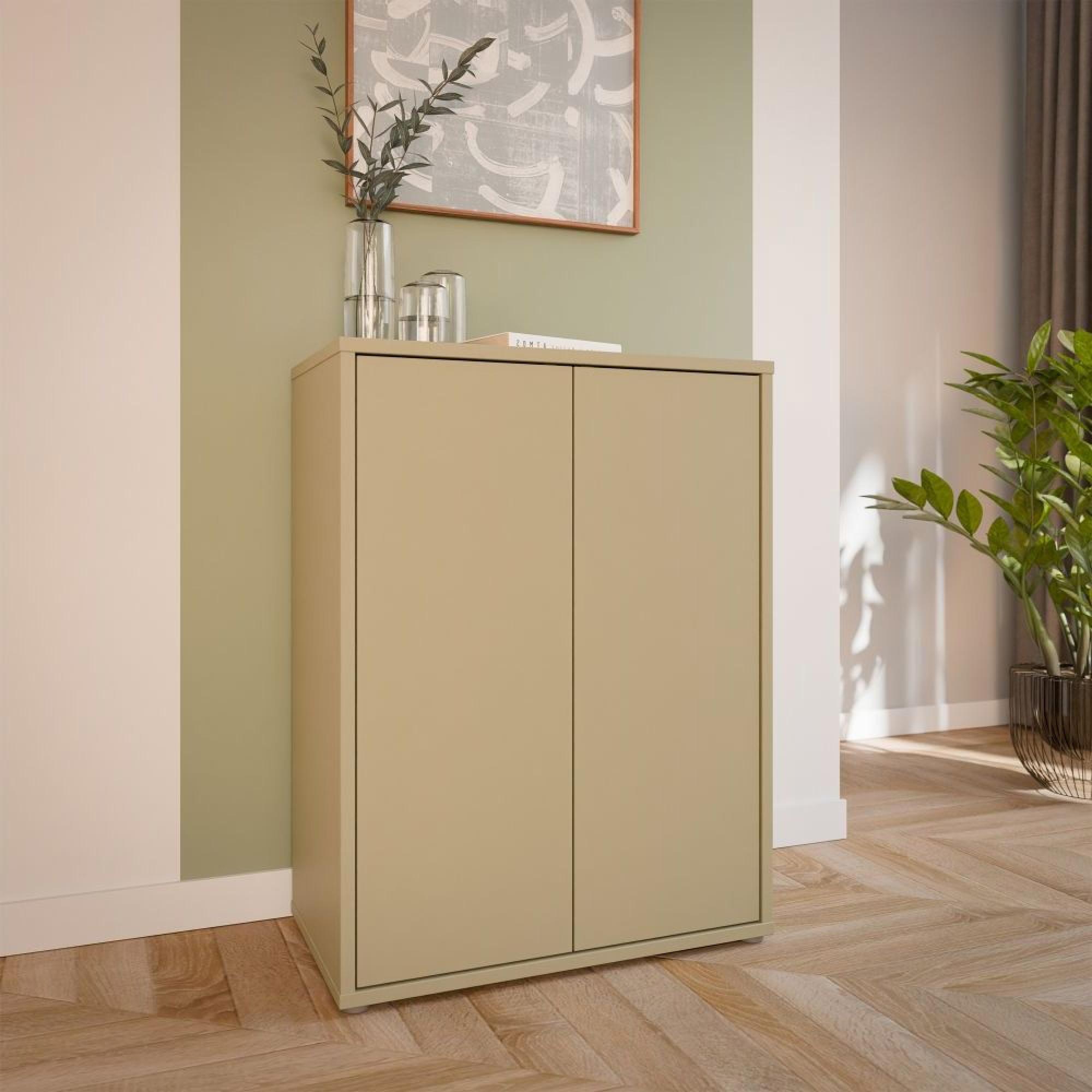 Alice Springs Cupboard - 2 Door - Butter Yellow