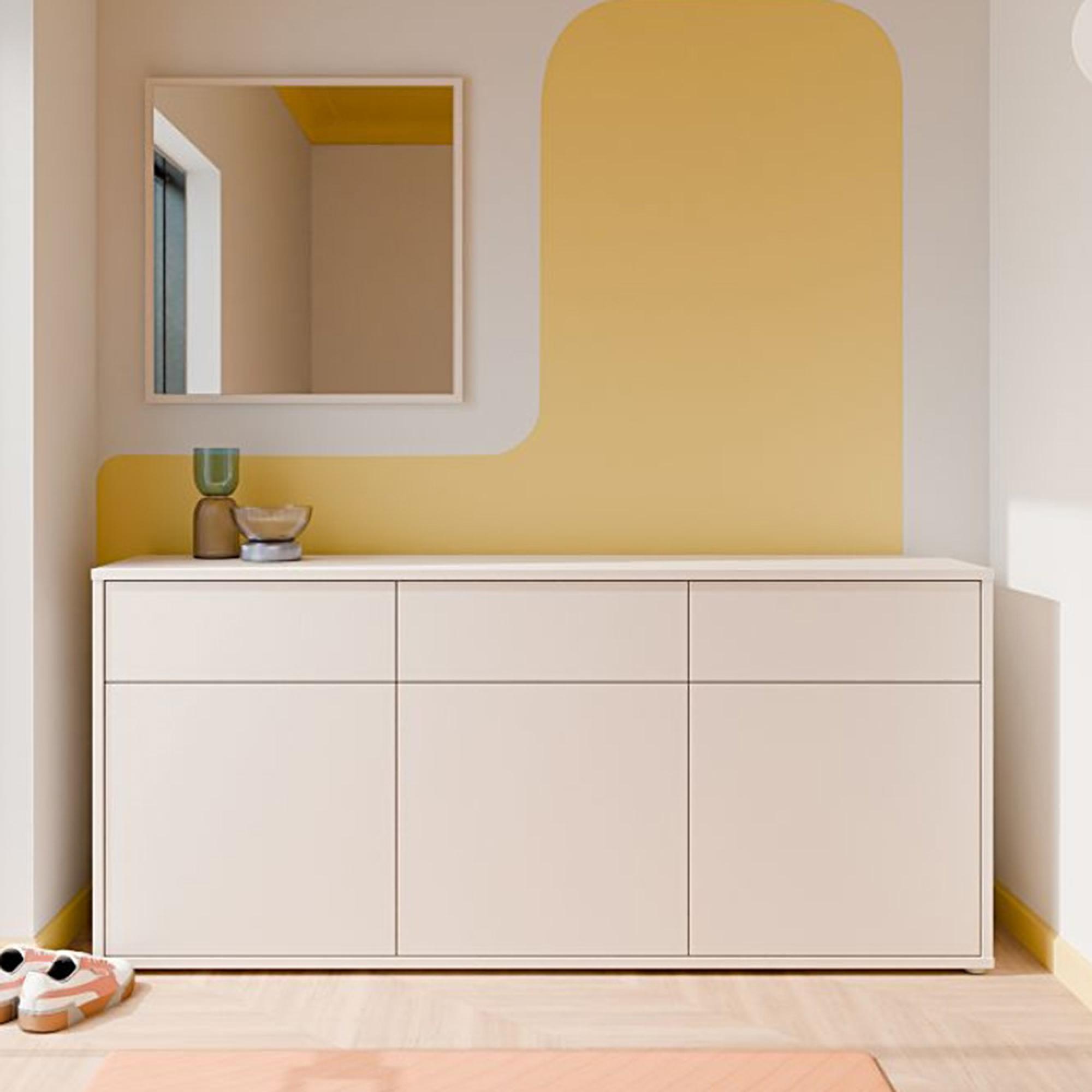 Alice Springs Hall Cabinet - 3 Door - 3 Drawer - Sand