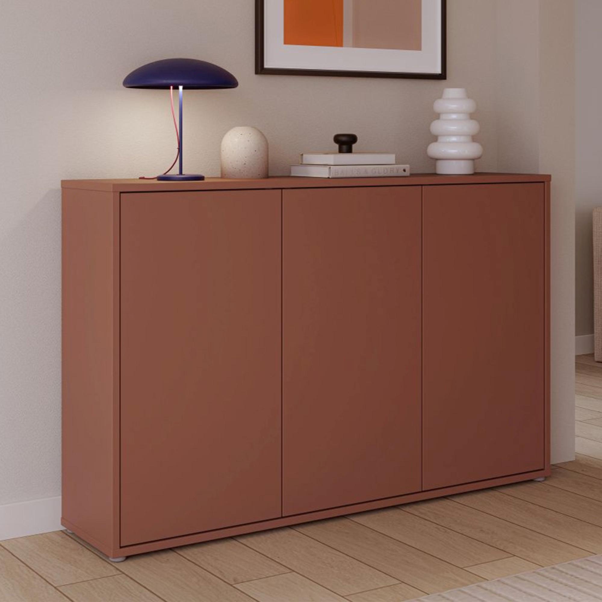 Alice Springs Hall Cabinet - 3 Door - Terracotta