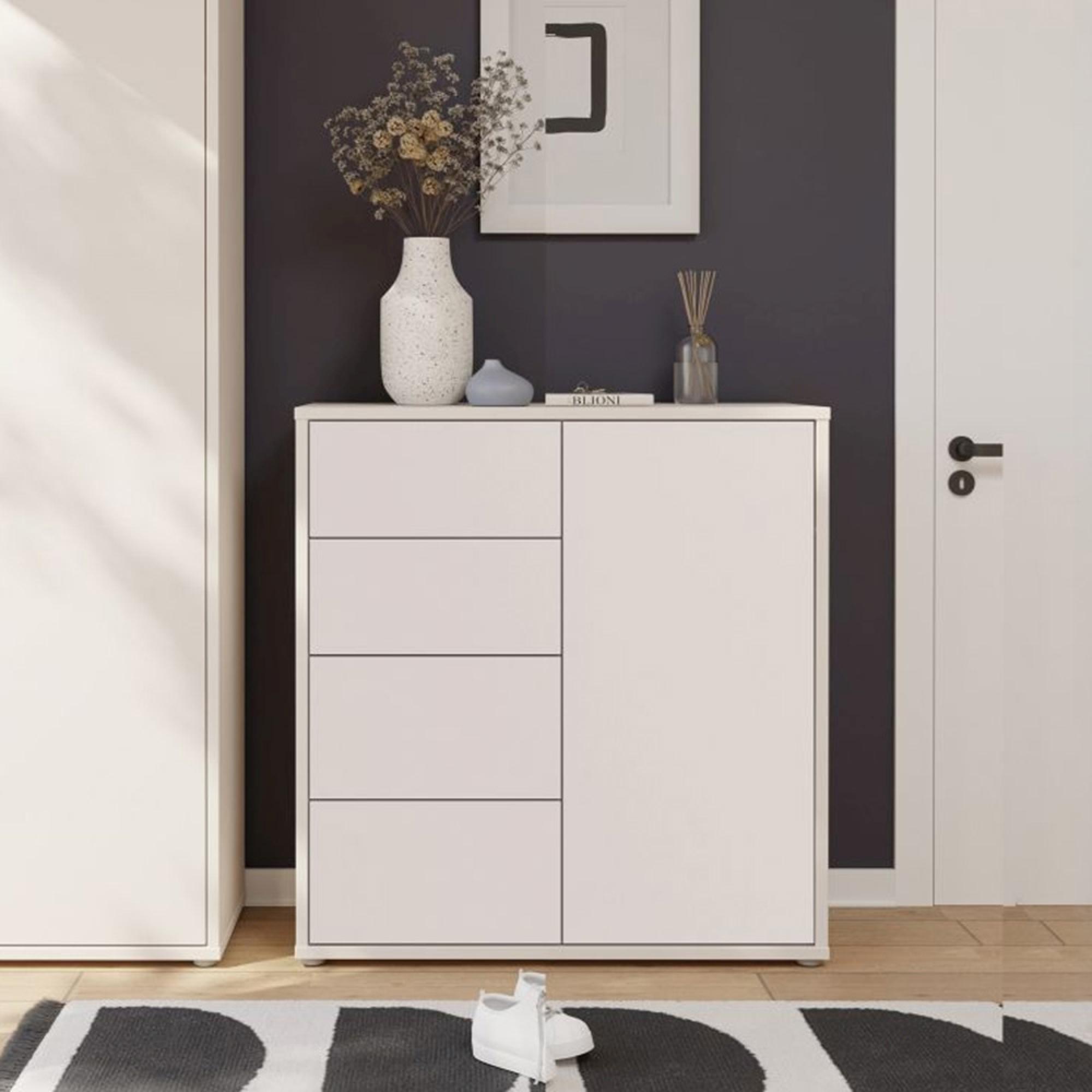 Alice Springs Storage Cabinet - 1 Door - 4 Drawer - Sand