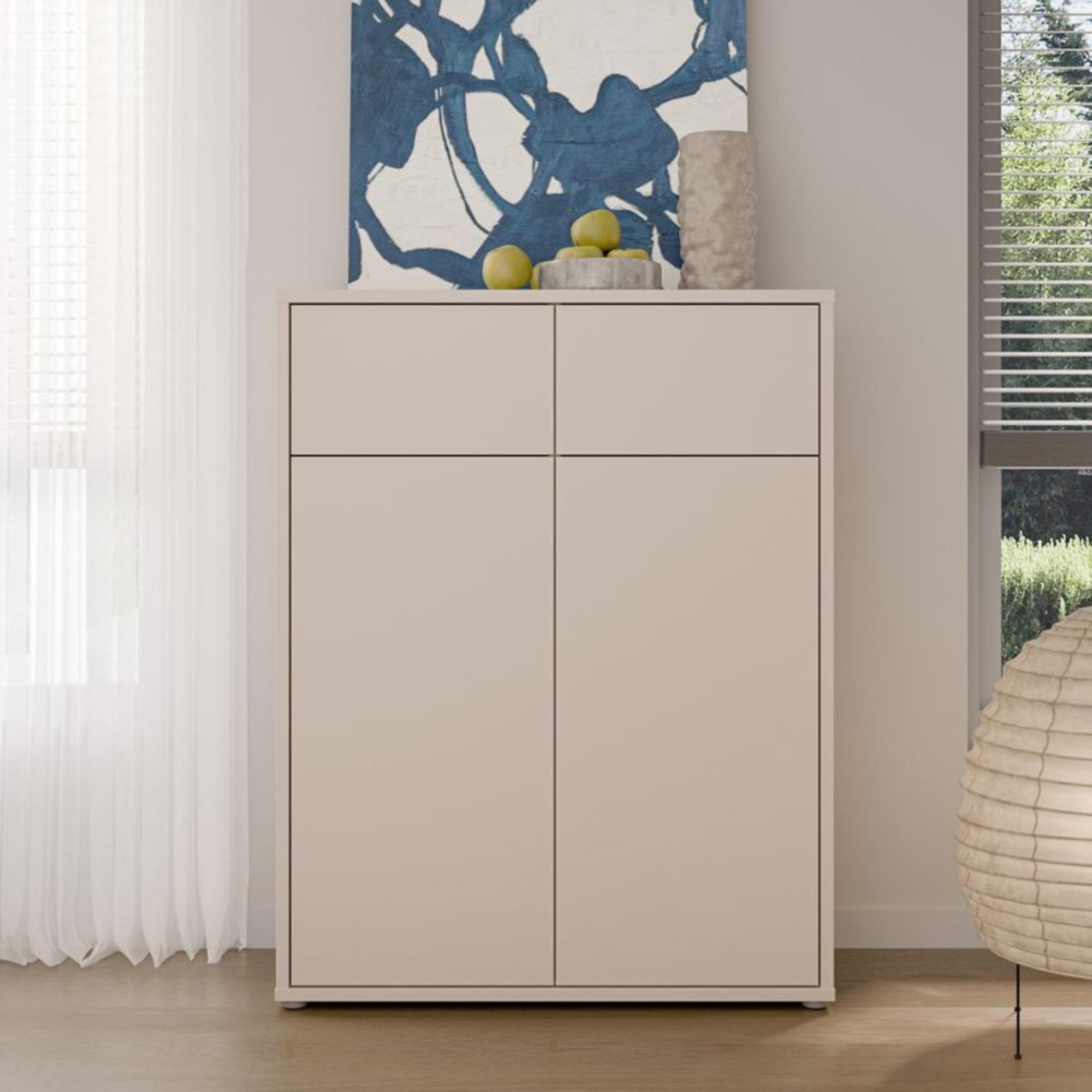 Alice Springs Storage Cabinet - 2 Door - 2 Drawer - Sand