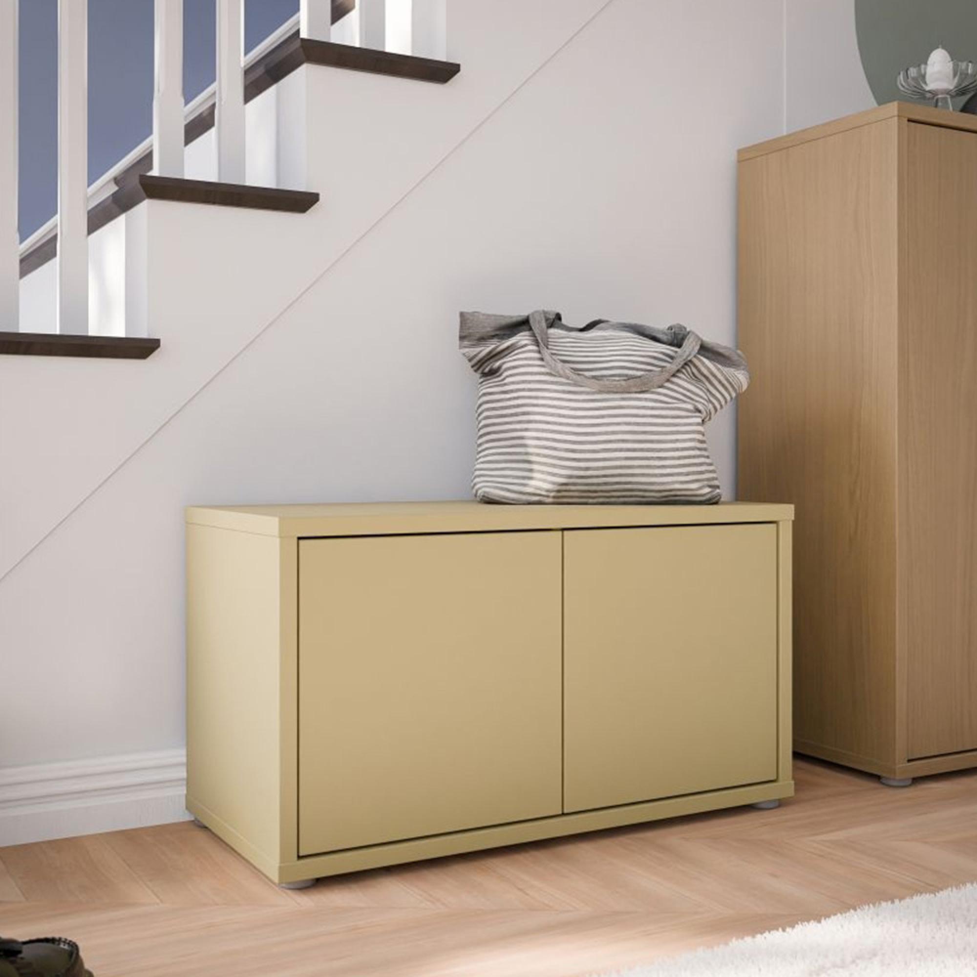 Alice Springs Storage Cabinet - 2 Door - Butter Yellow