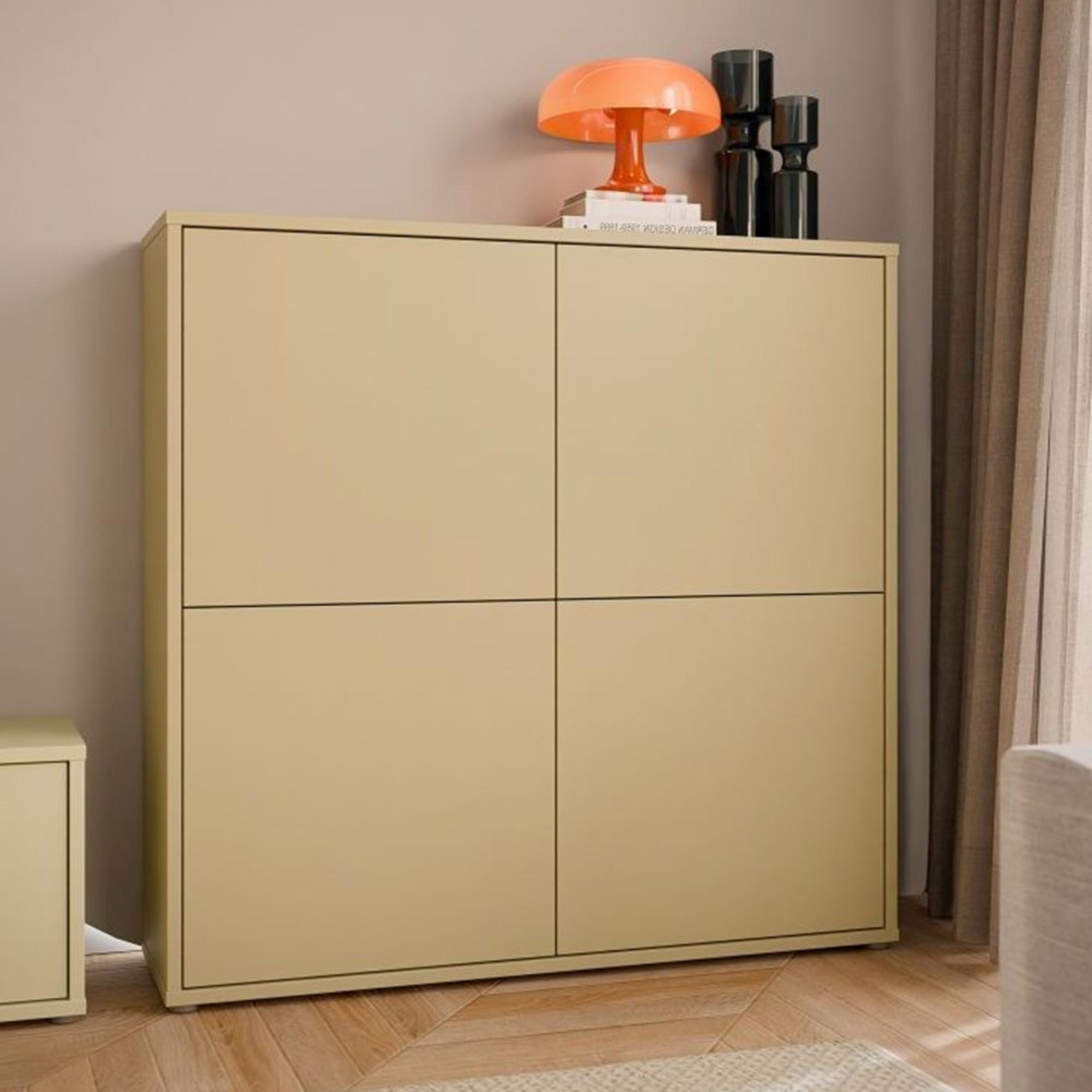 Alice Springs Storage Cabinet - 4 Door - Large - Butter Yellow