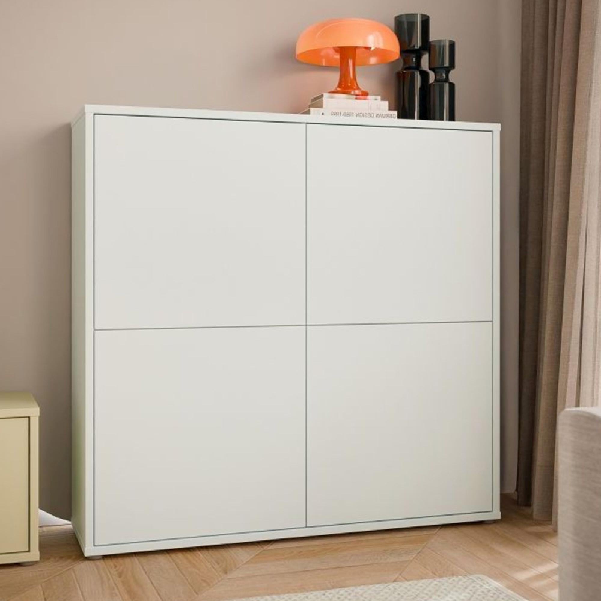 Alice Springs Storage Cabinet - 4 Door - Large - Light Grey