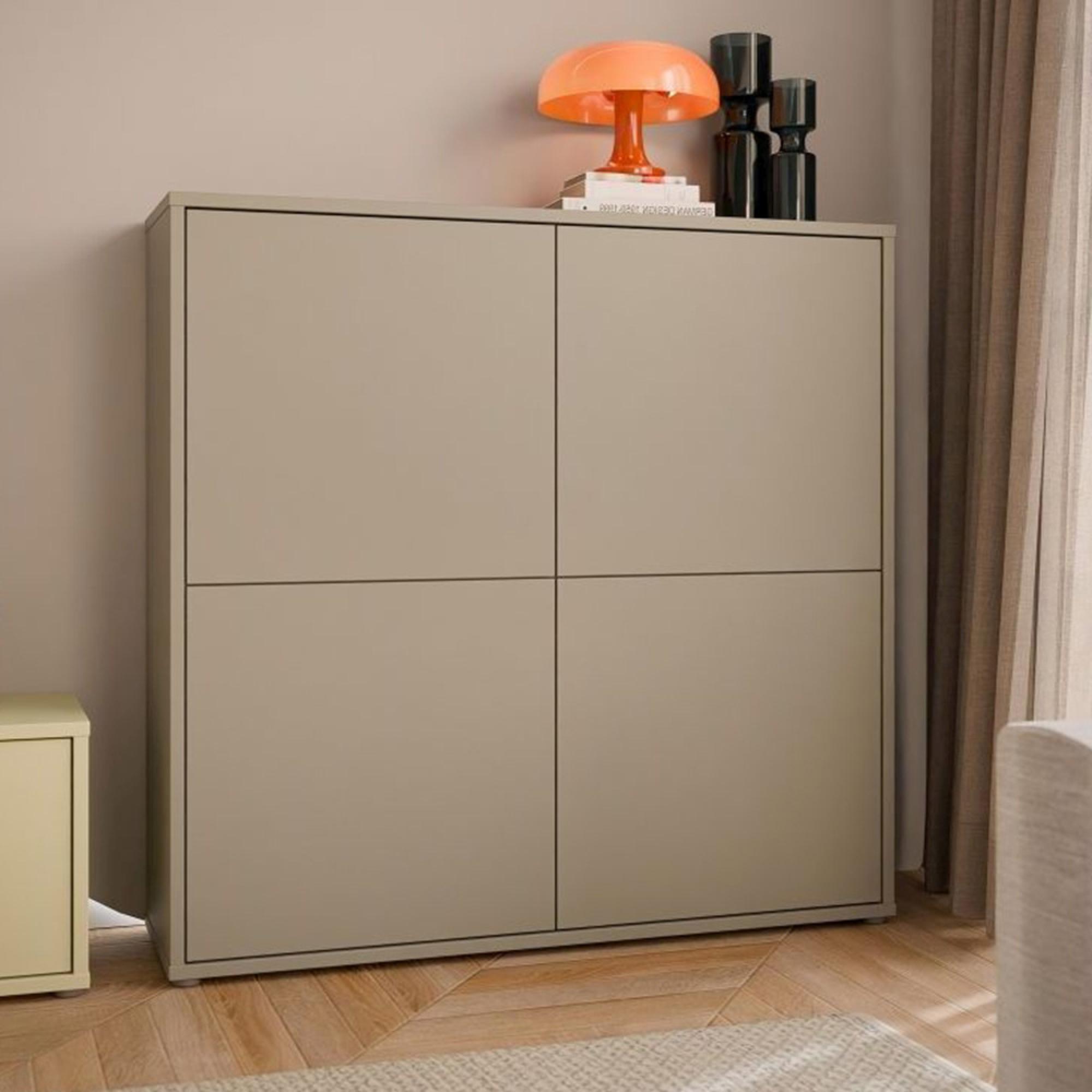 Alice Springs Storage Cabinet - 4 Door - Large - Taupe
