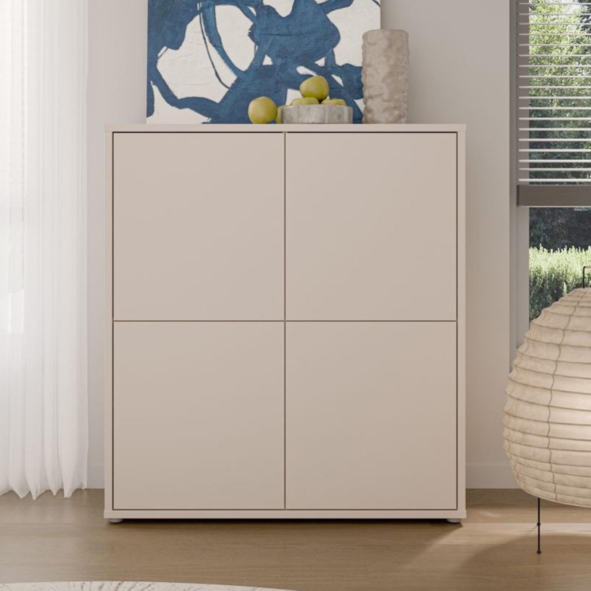 Alice Springs Storage Cabinet - 4 Door - Sand