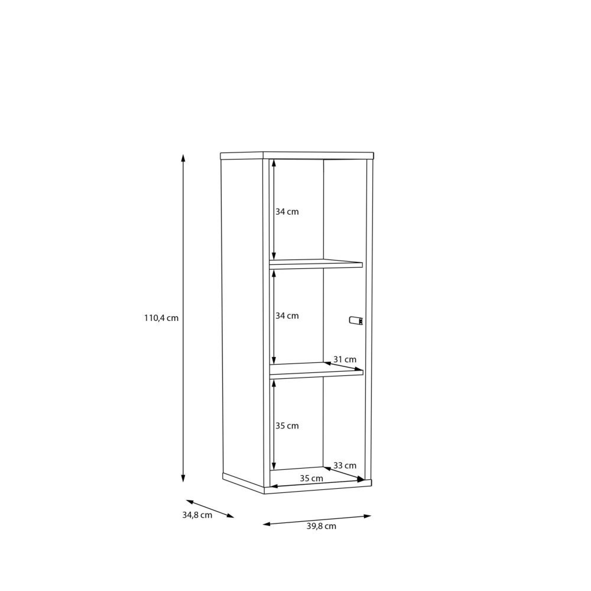 Alice Springs Cupboard - 1 Door - Narrow - Sand