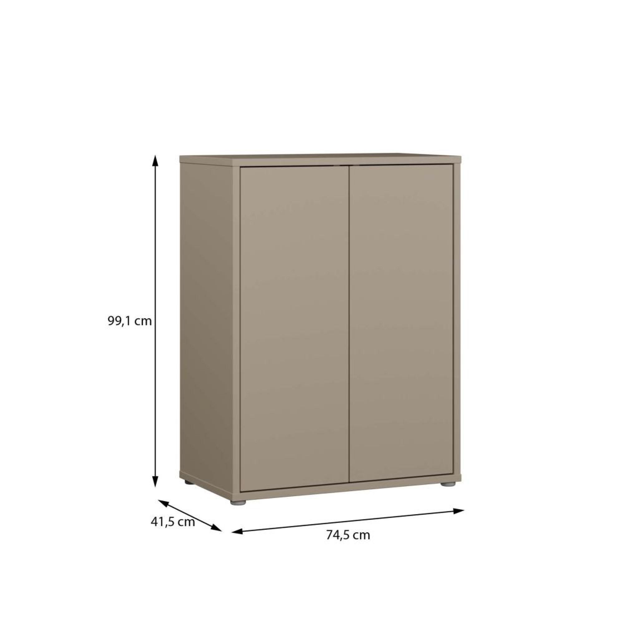 Alice Springs Cupboard - 2 Door - Taupe