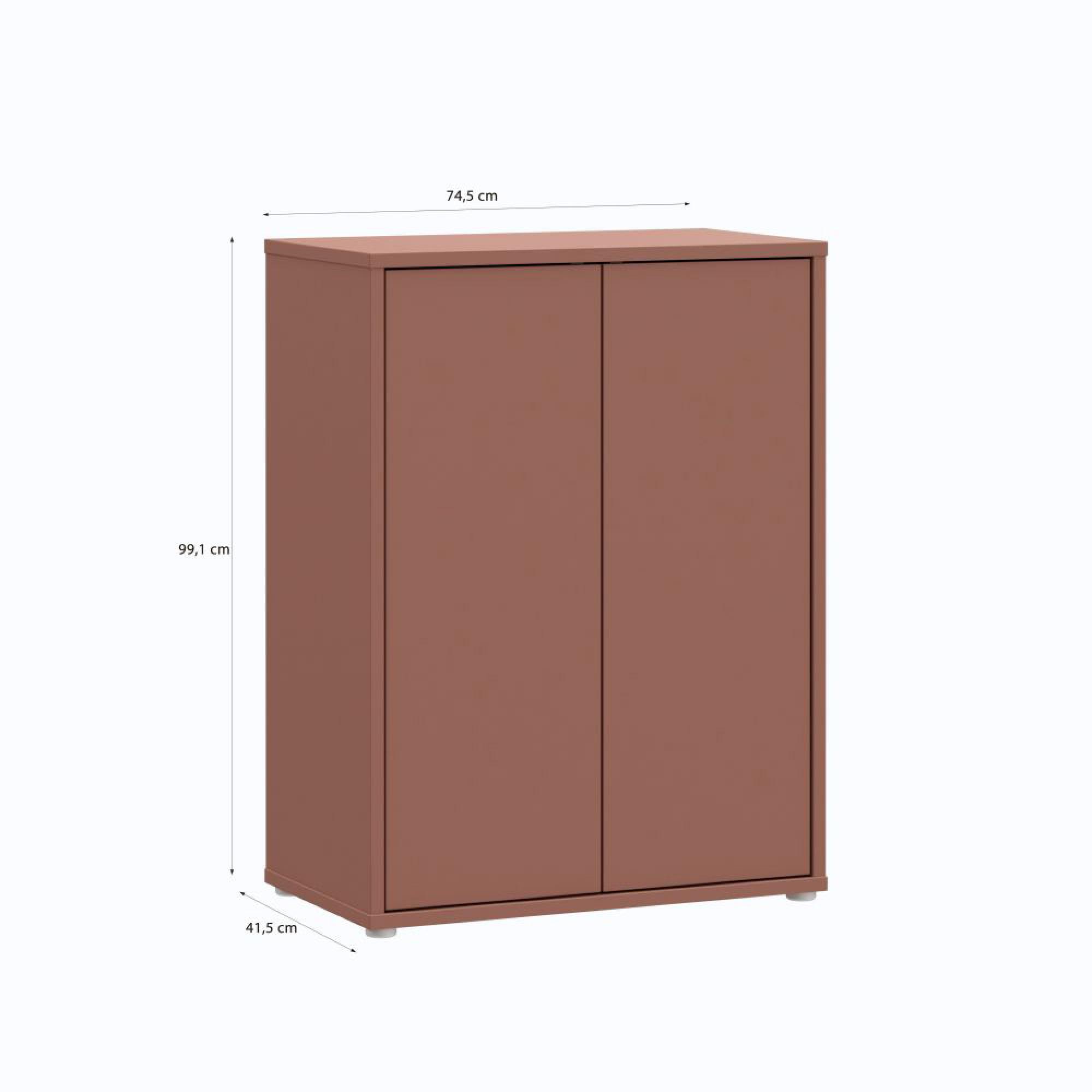 Alice Springs Cupboard - 2 Door - Terracotta